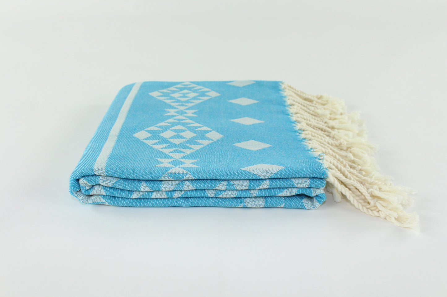 Premium Turkish Kilim Towel Peshtemal Fouta (Blue)