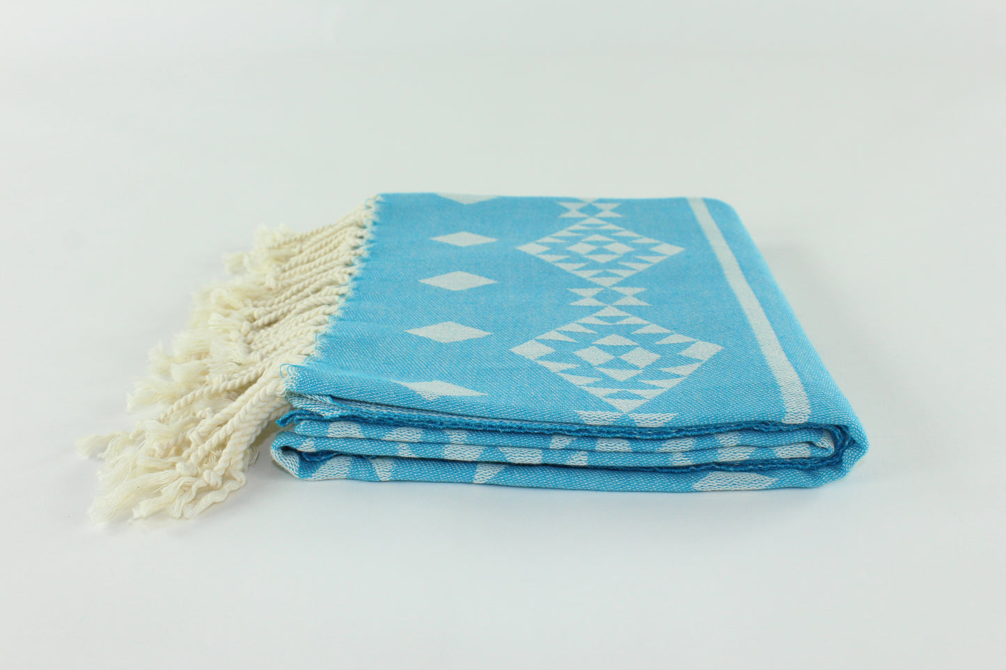 Premium Turkish Kilim Towel Peshtemal Fouta (Blue)