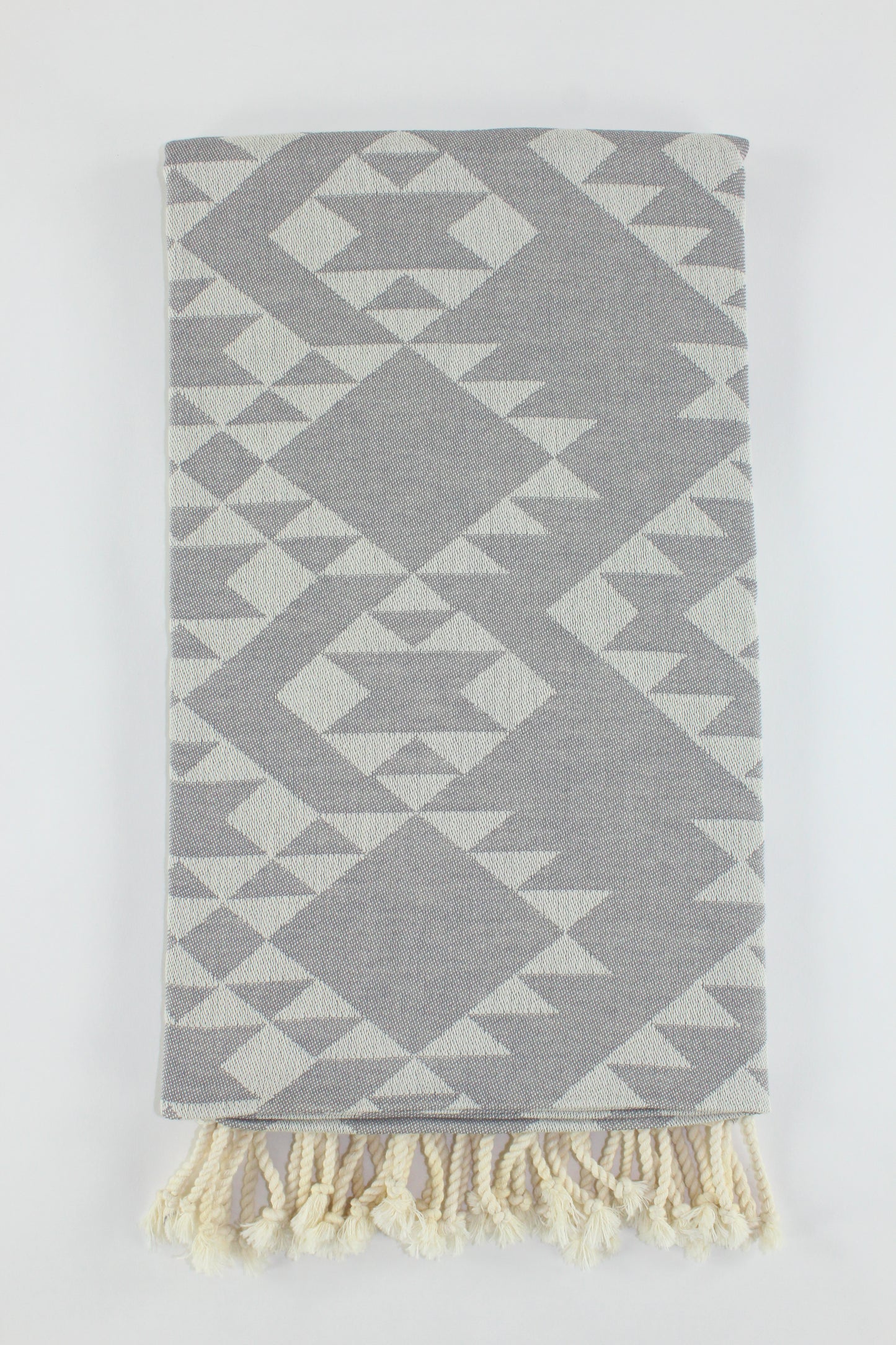 Premium Turkish Kilim Towel Peshtemal Fouta (Gray)