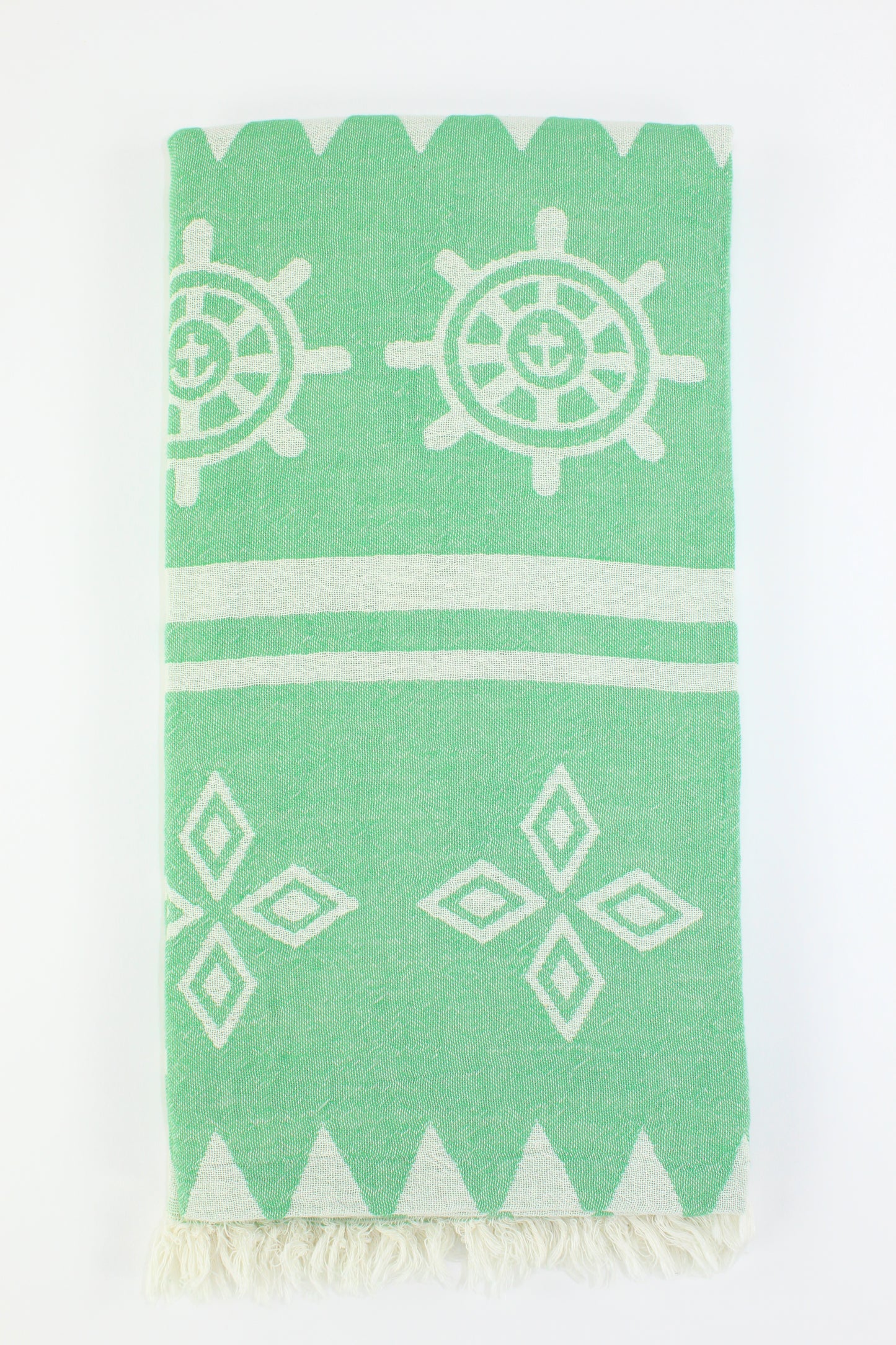 Premium Turkish Double Layer Towel Peshtemal Fouta (Green)
