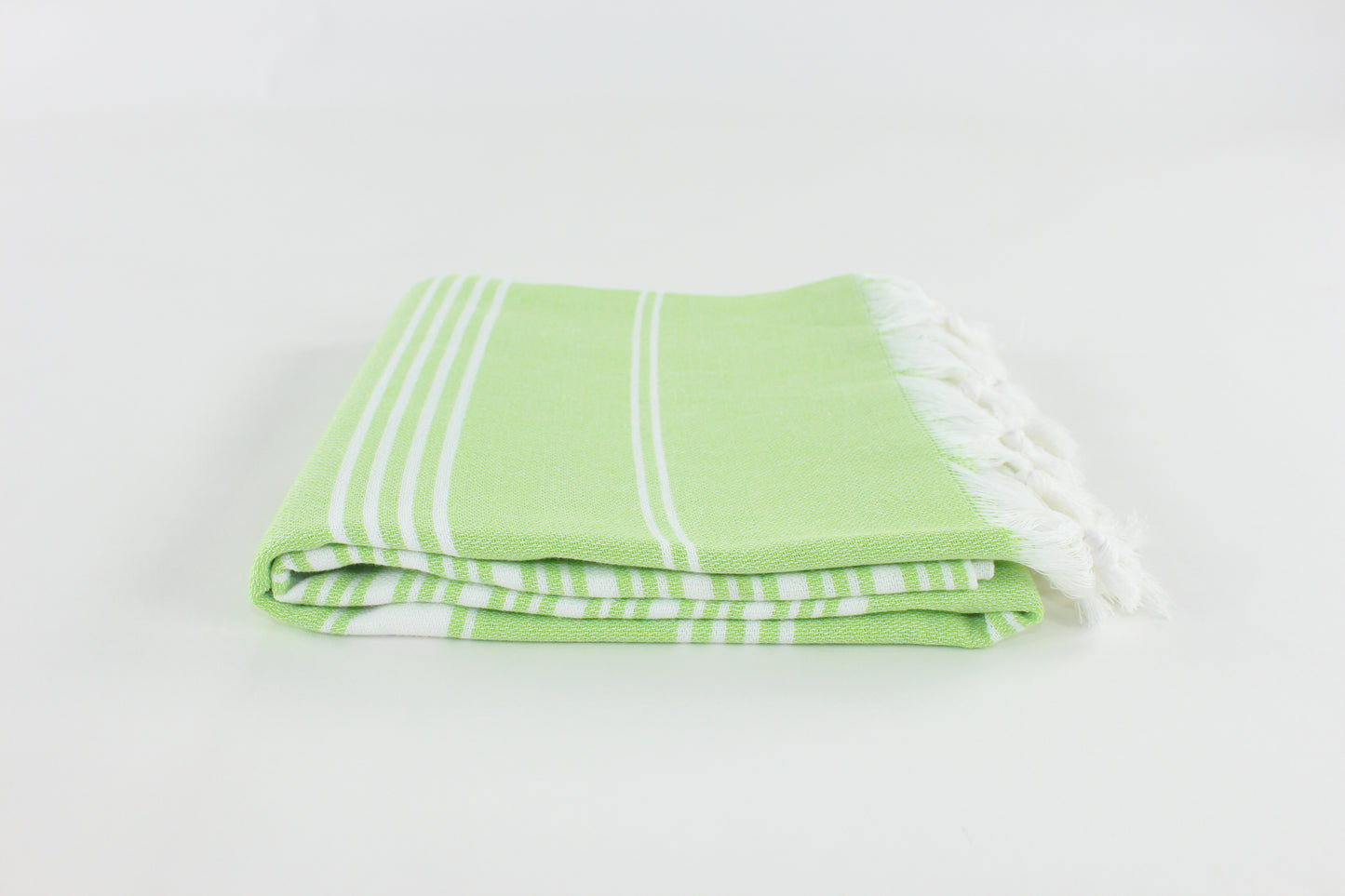 Premium Turkish Striped Towel Peshtemal Fouta (Green)
