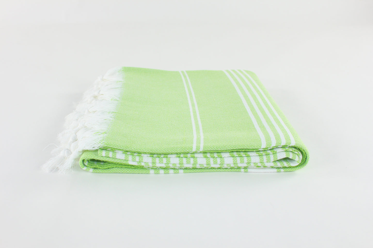 Premium Turkish Striped Towel Peshtemal Fouta (Green)