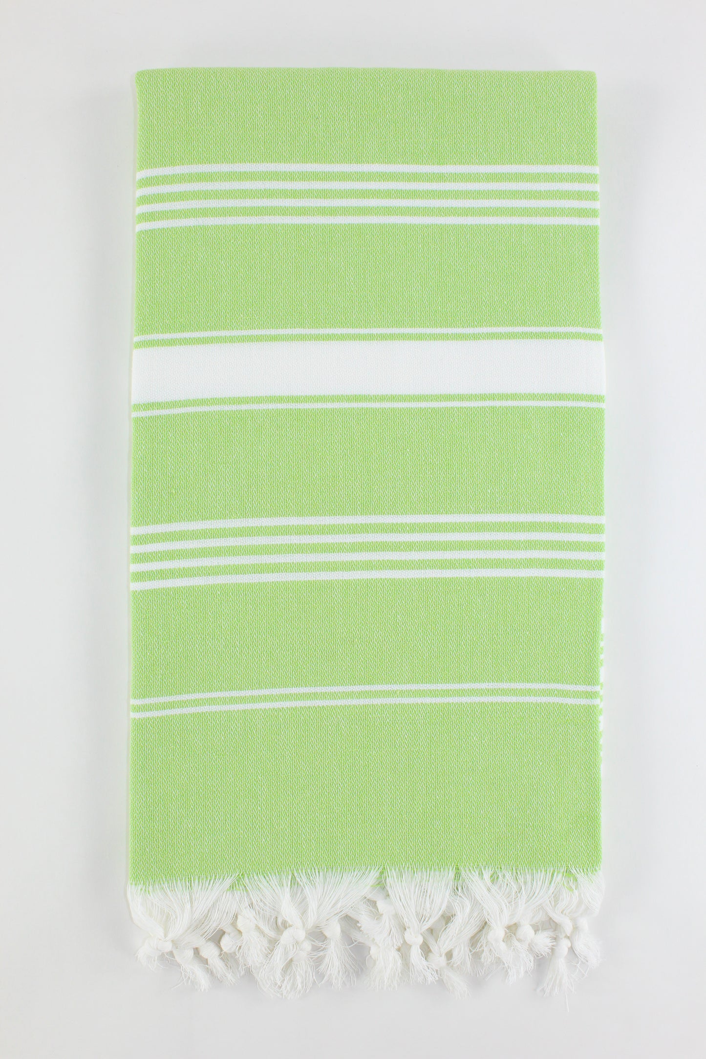 Premium Turkish Striped Towel Peshtemal Fouta (Green)