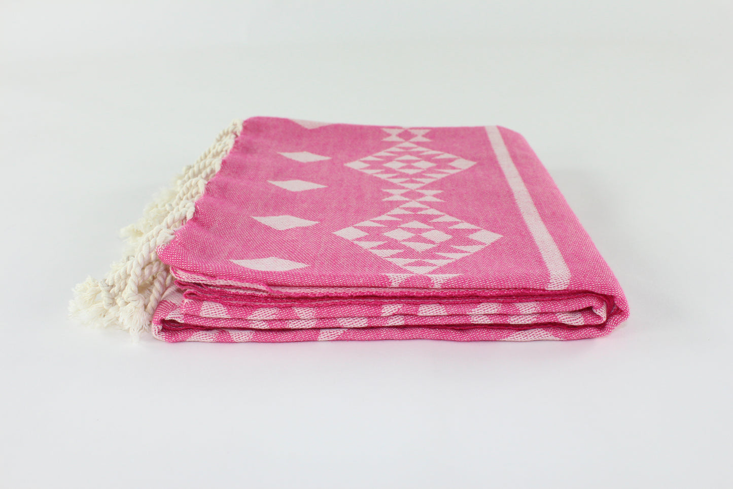 Premium Turkish Kilim Towel Peshtemal Fouta (Fuchsia)