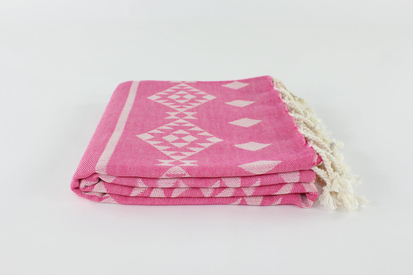 Premium Turkish Kilim Towel Peshtemal Fouta (Fuchsia)