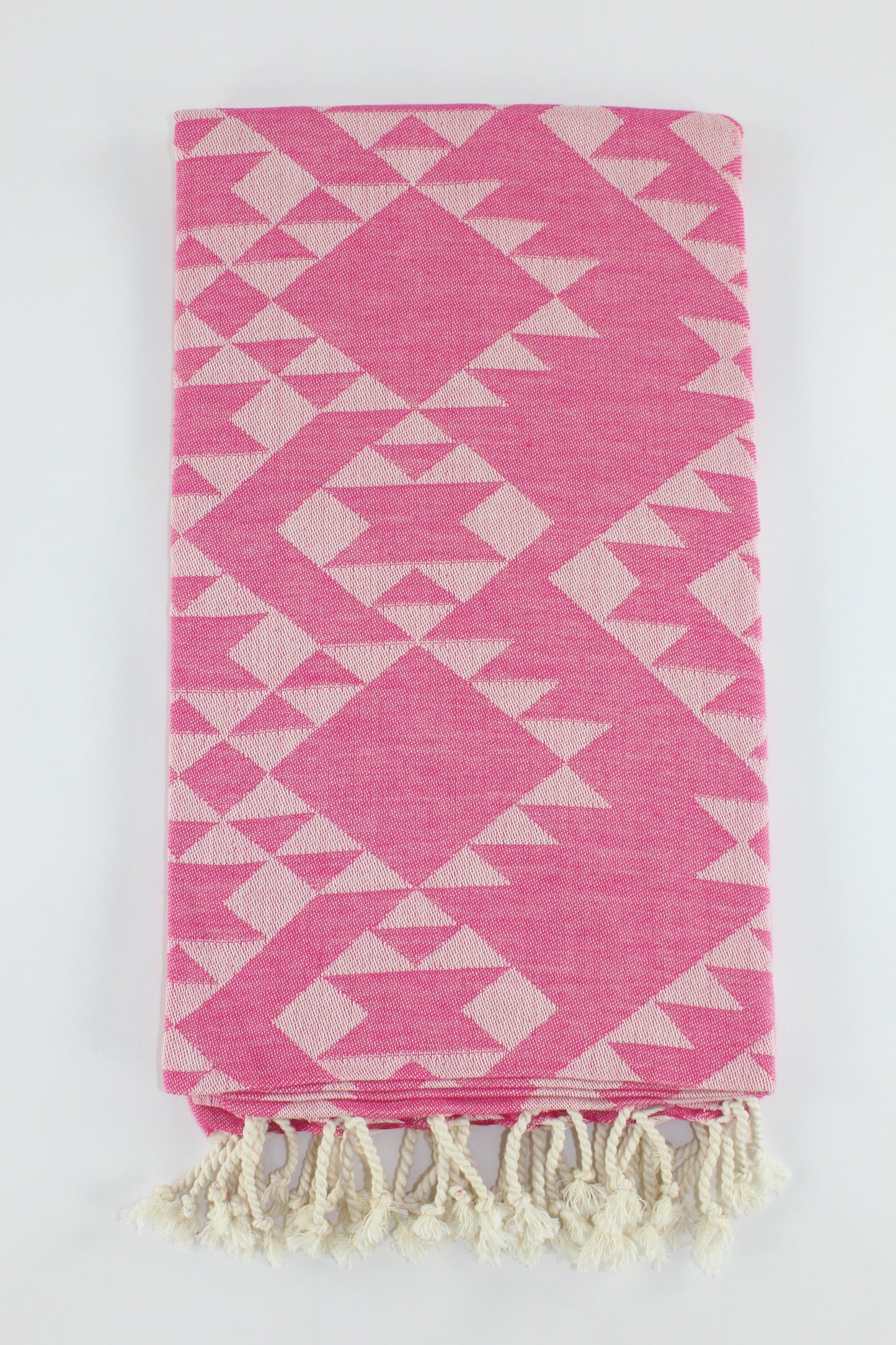 Premium Turkish Kilim Towel Peshtemal Fouta (Fuchsia)