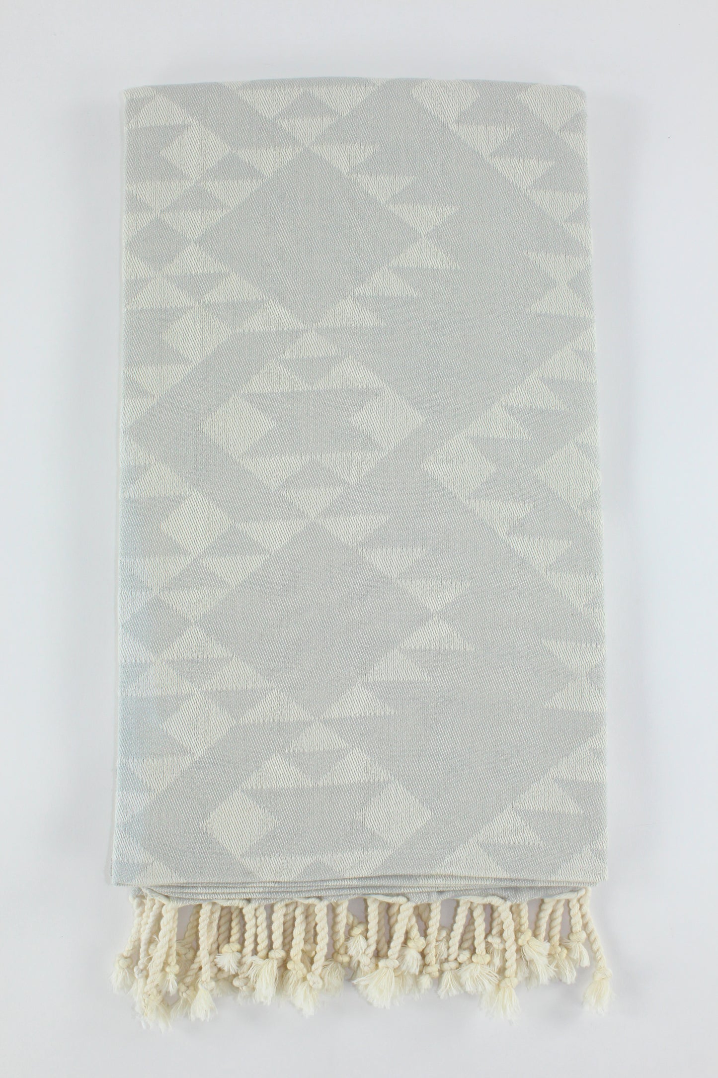 Premium Turkish Kilim Towel Peshtemal Fouta (Light Gray)