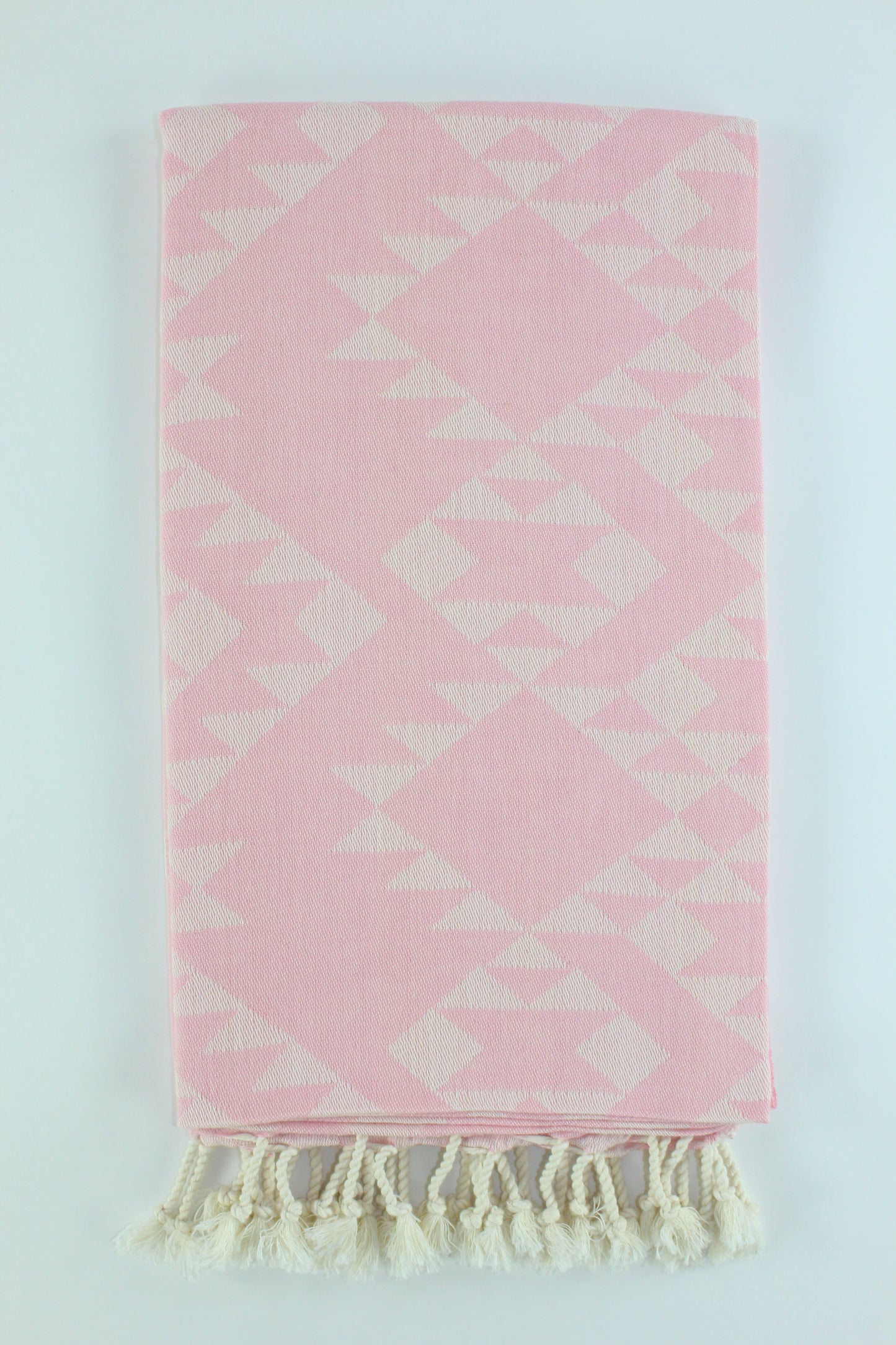 Premium Turkish Kilim Towel Peshtemal Fouta (Light Pink)
