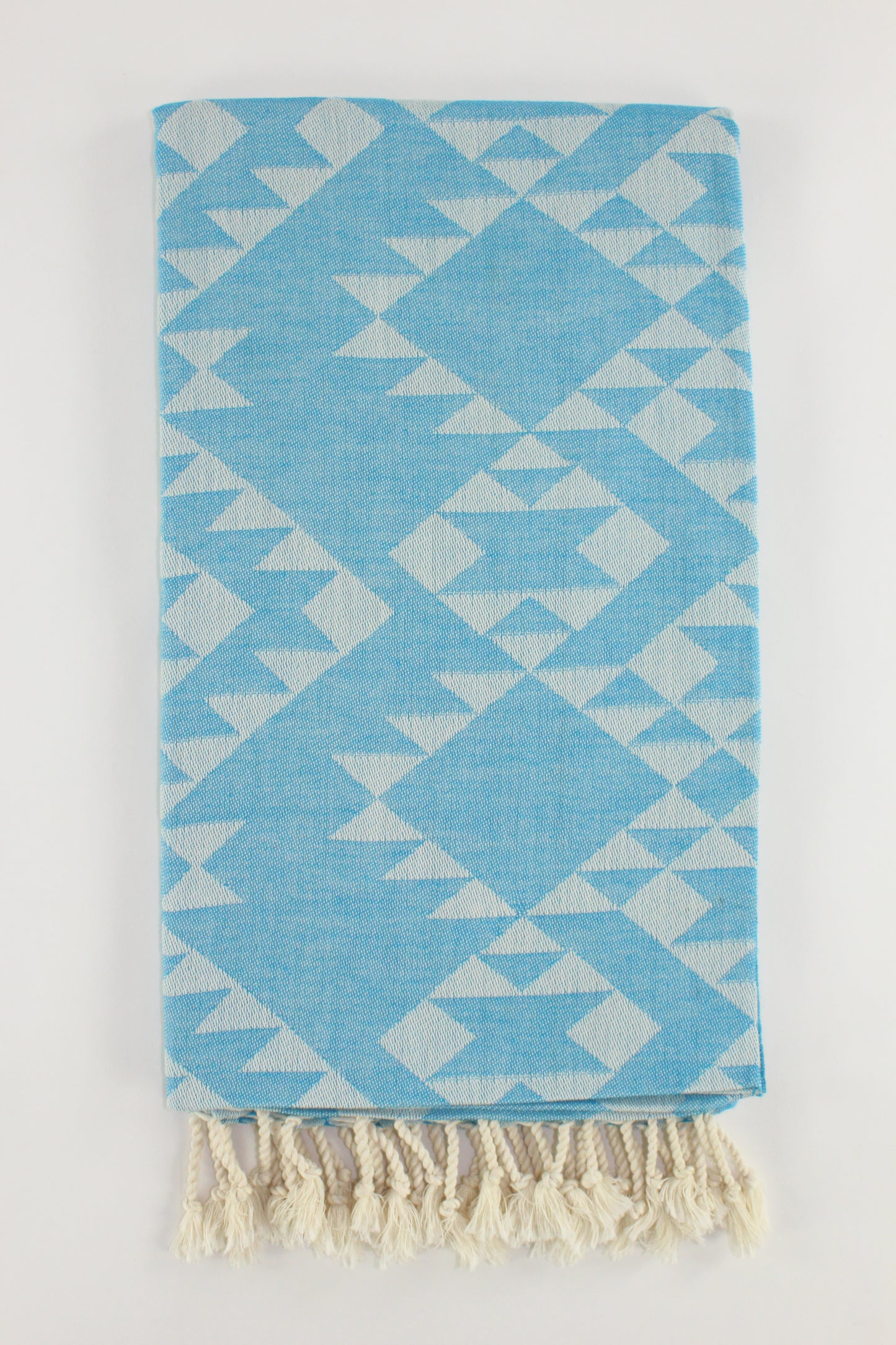 Premium Turkish Kilim Towel Peshtemal Fouta (Blue)
