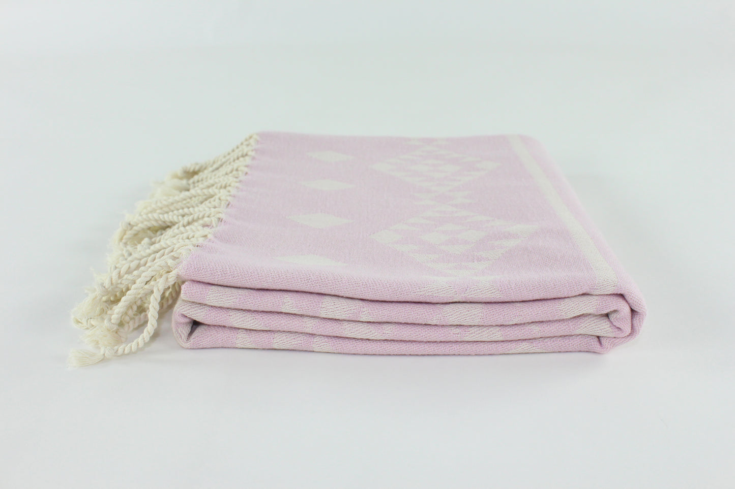 Premium Turkish Kilim Towel Peshtemal Fouta (Light Pink Lilac)