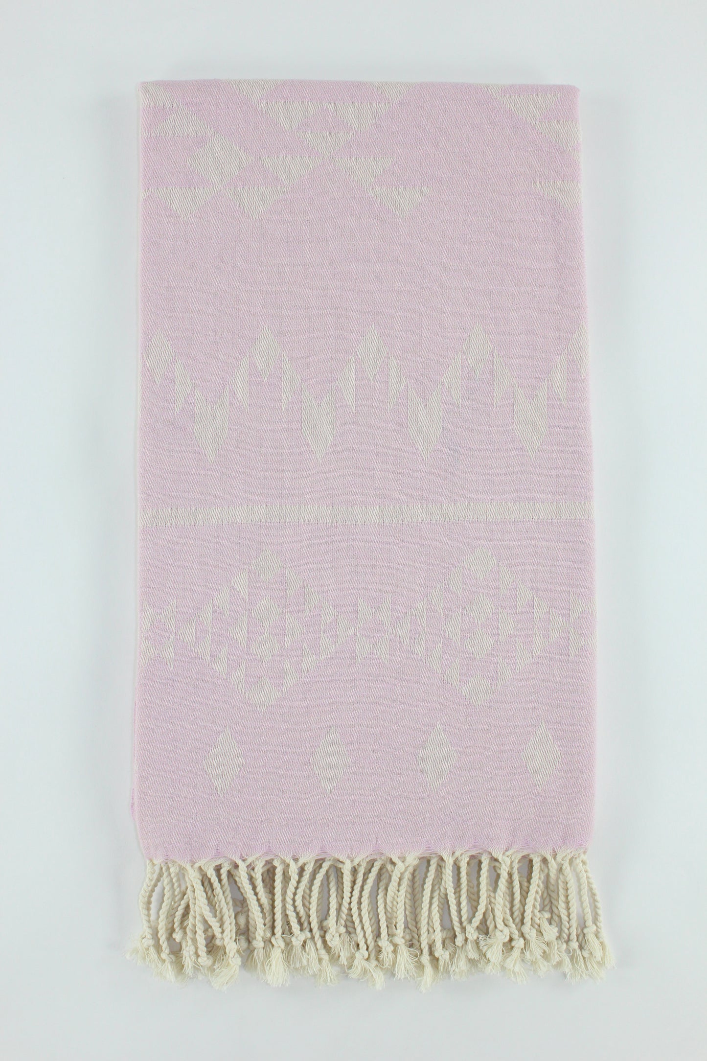 Premium Turkish Kilim Towel Peshtemal Fouta (Light Pink Lilac)