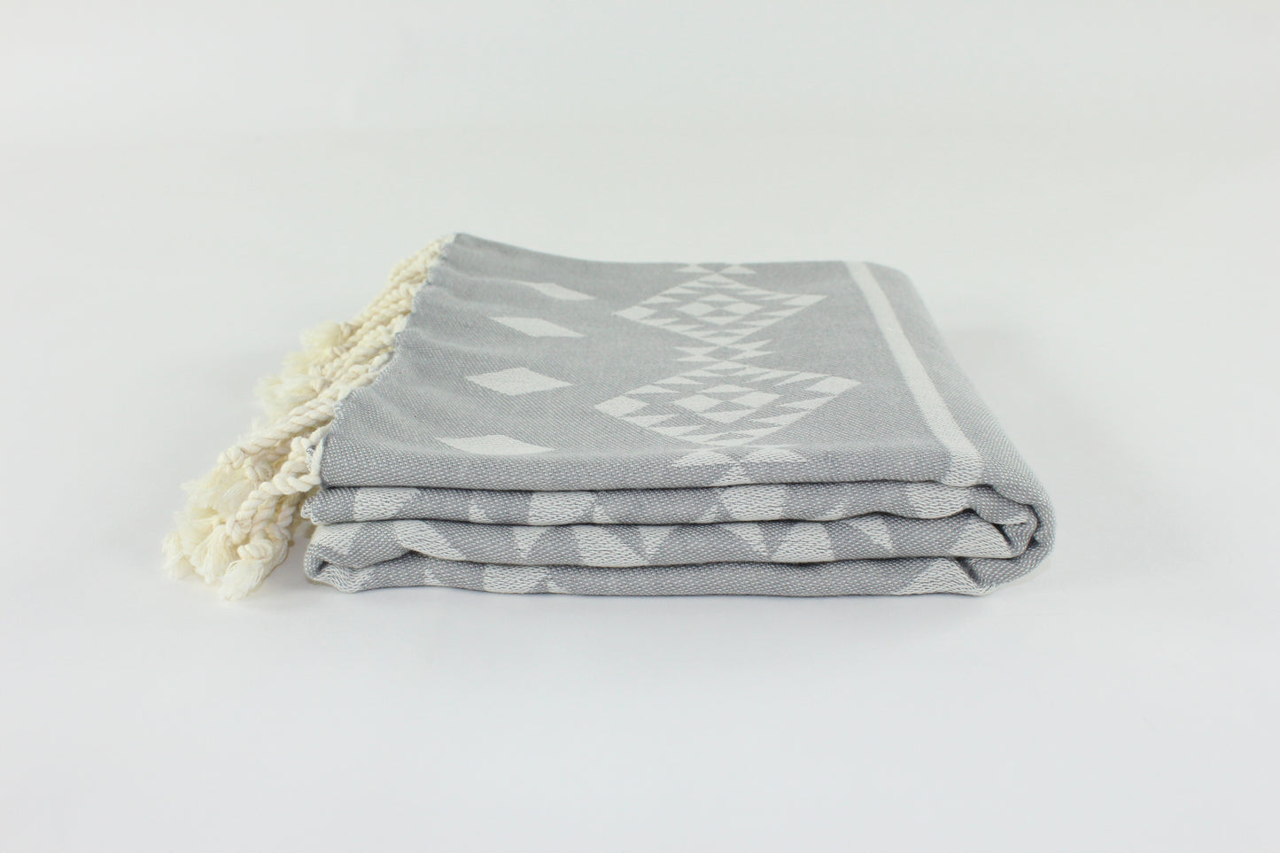 Premium Turkish Kilim Towel Peshtemal Fouta (Gray)