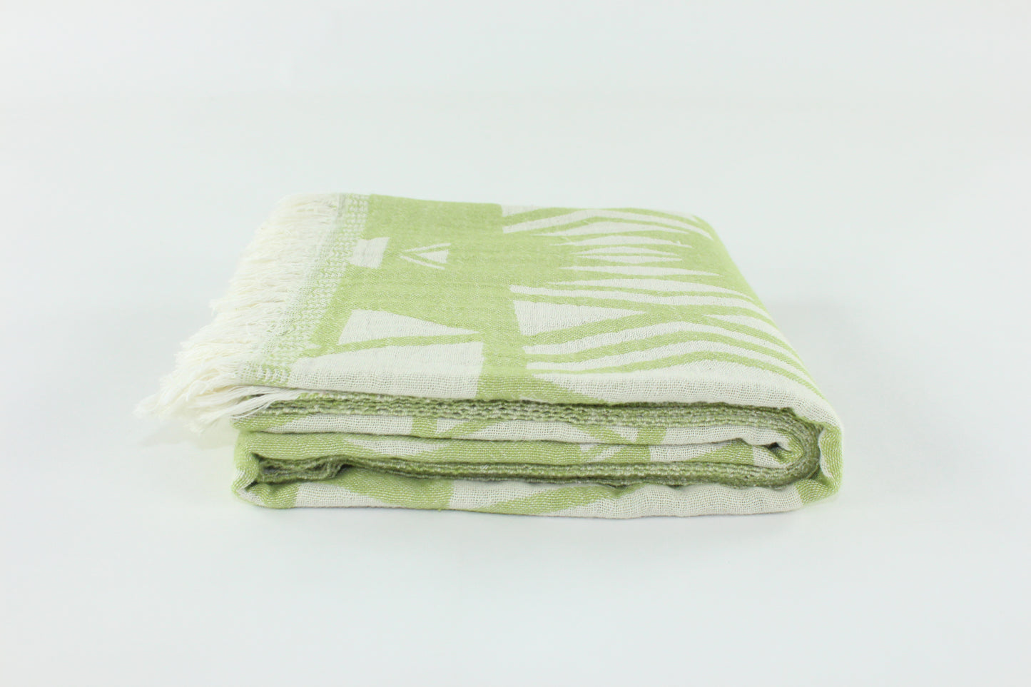 Premium Turkish Double Layer Kilim Towel Peshtemal Fouta (Pistachio Green)
