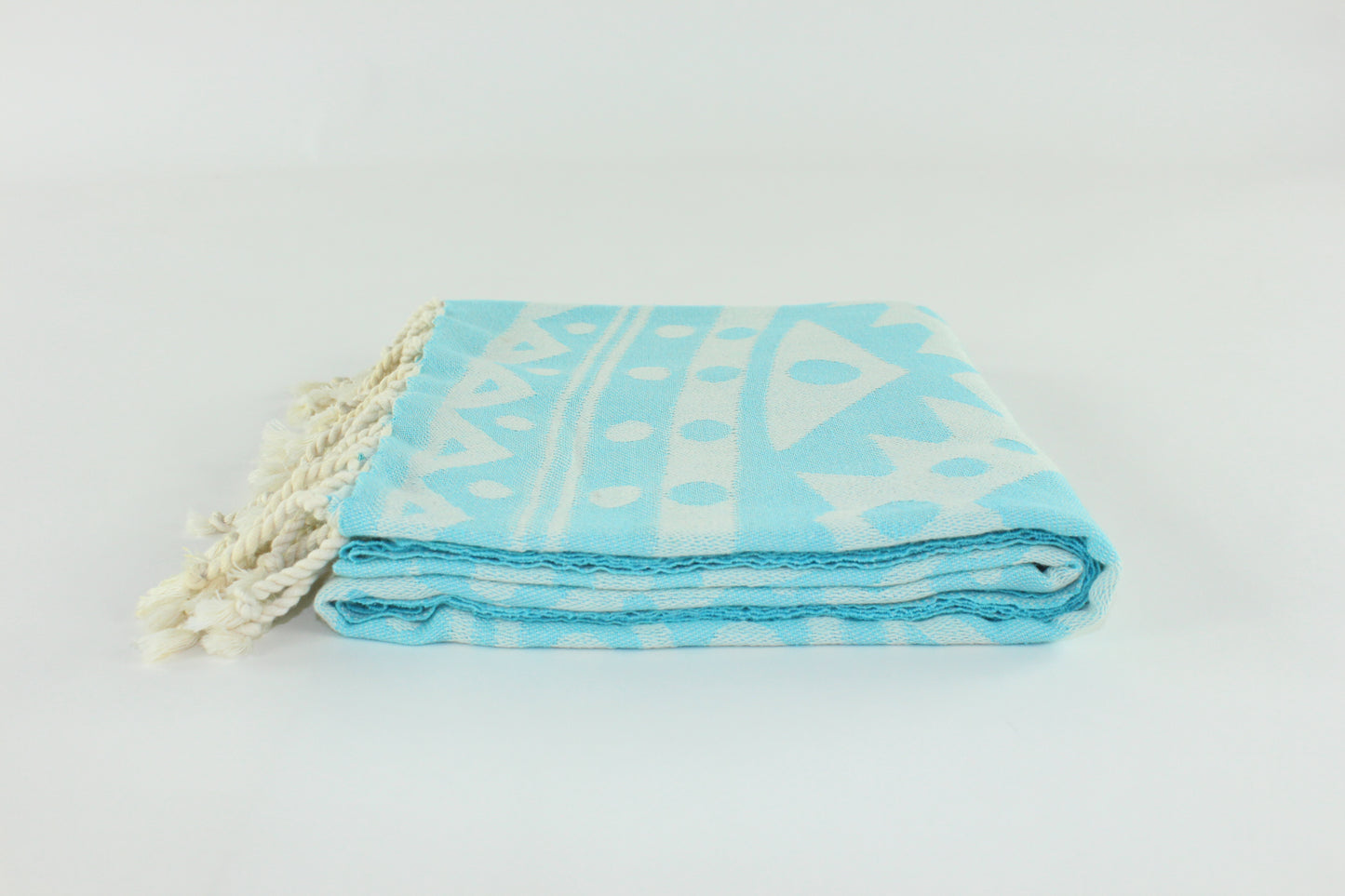 Premium Turkish Towel Peshtemal Fouta (Turquoise Blue)