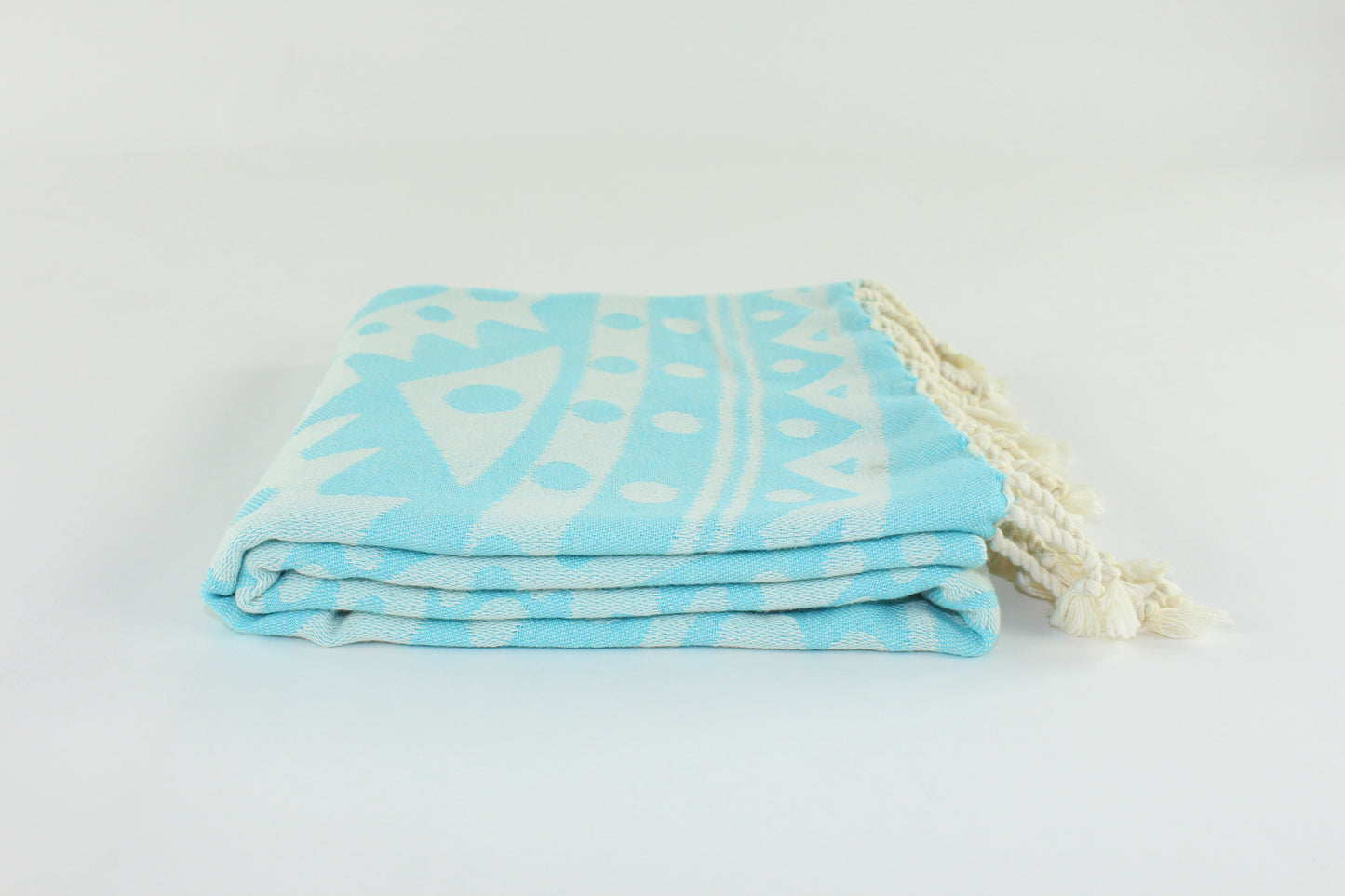 Premium Turkish Towel Peshtemal Fouta (Turquoise Blue)