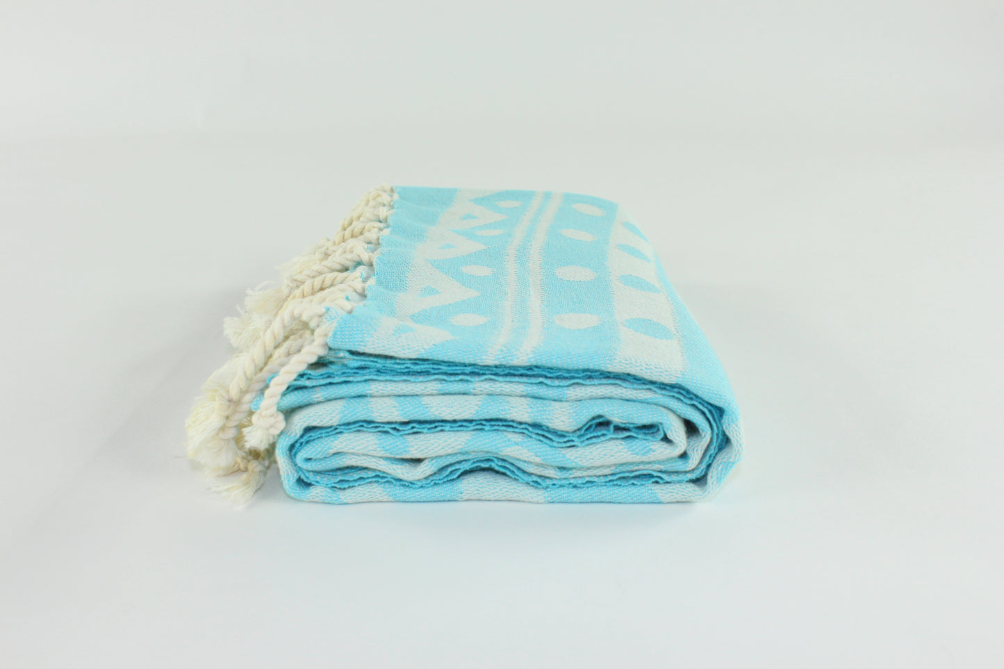 Premium Turkish Towel Peshtemal Fouta (Turquoise Blue)