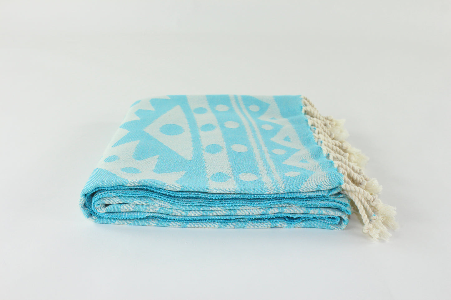 Premium Turkish Towel Peshtemal Fouta (Turquoise Blue)