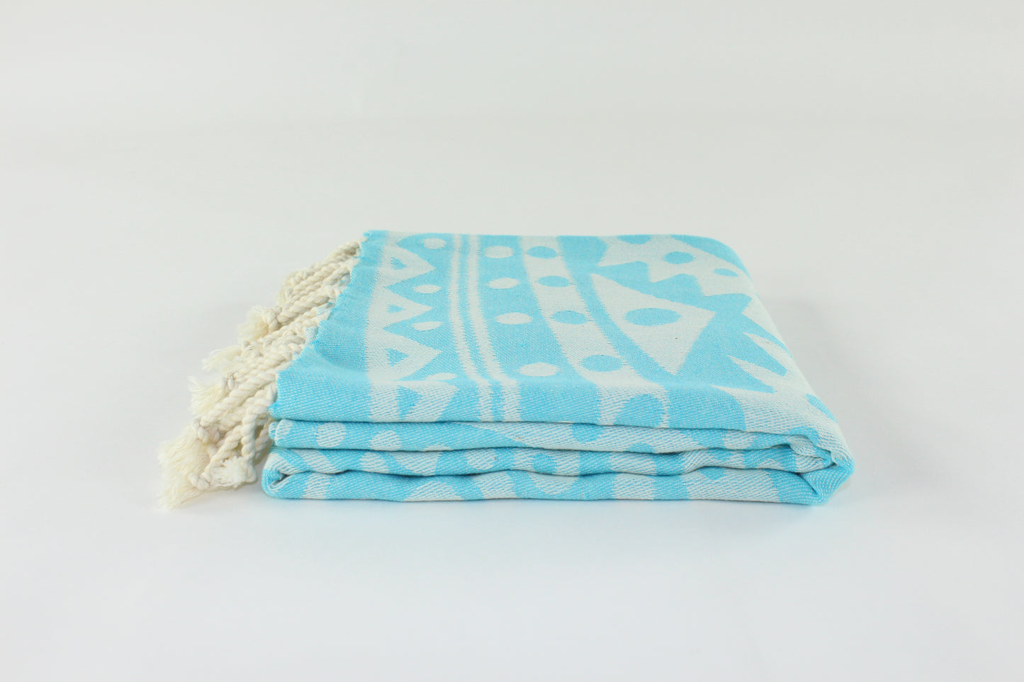 Premium Turkish Towel Peshtemal Fouta (Turquoise Blue)