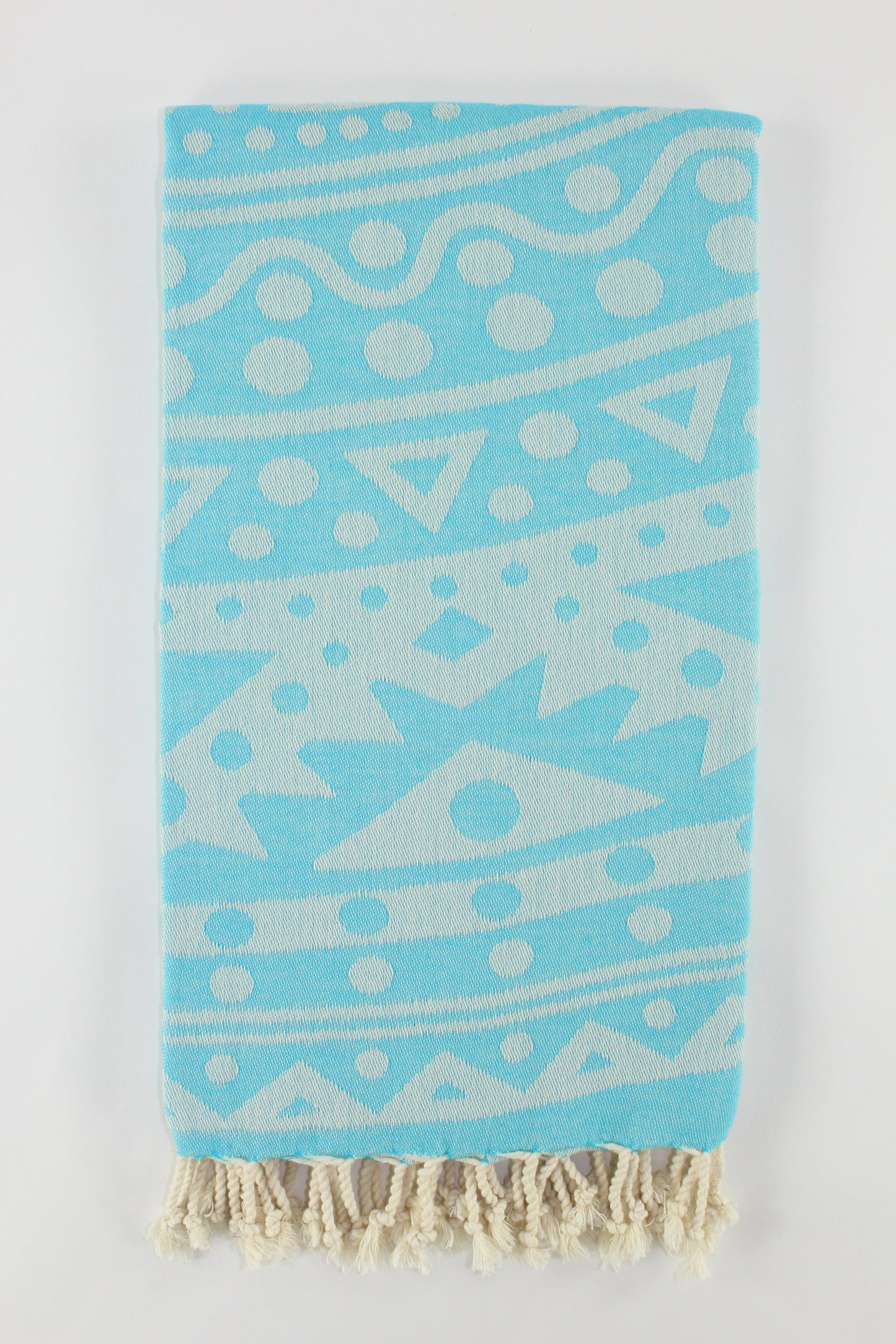 Premium Turkish Towel Peshtemal Fouta (Turquoise Blue)