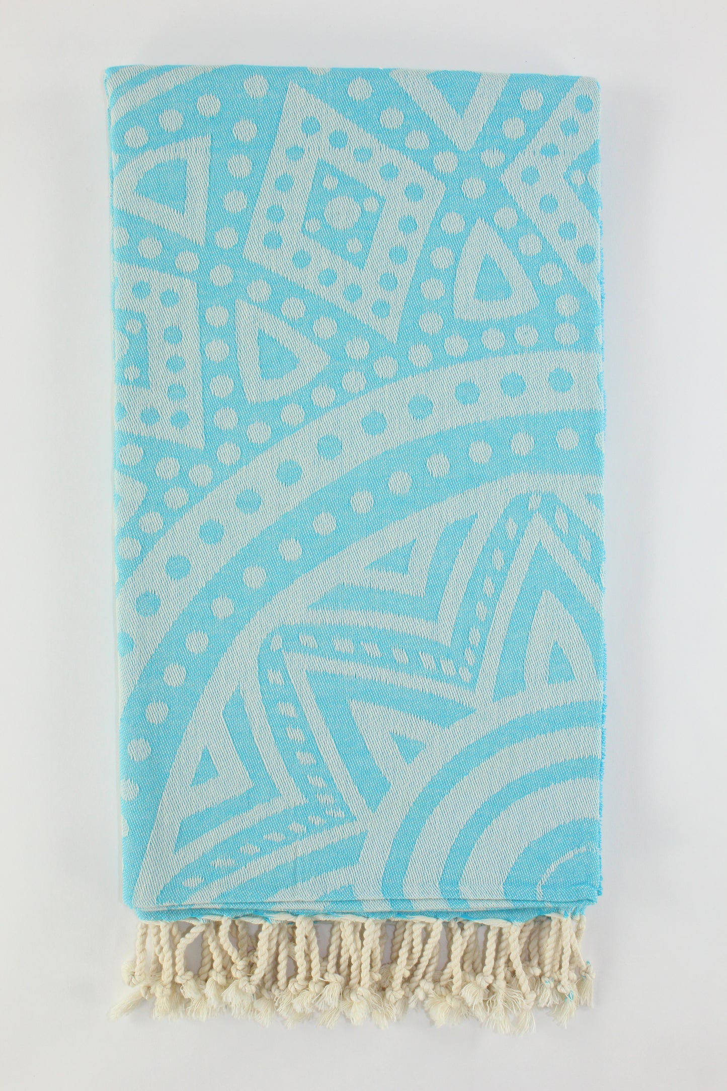Premium Turkish Towel Peshtemal Fouta (Turquoise Blue)