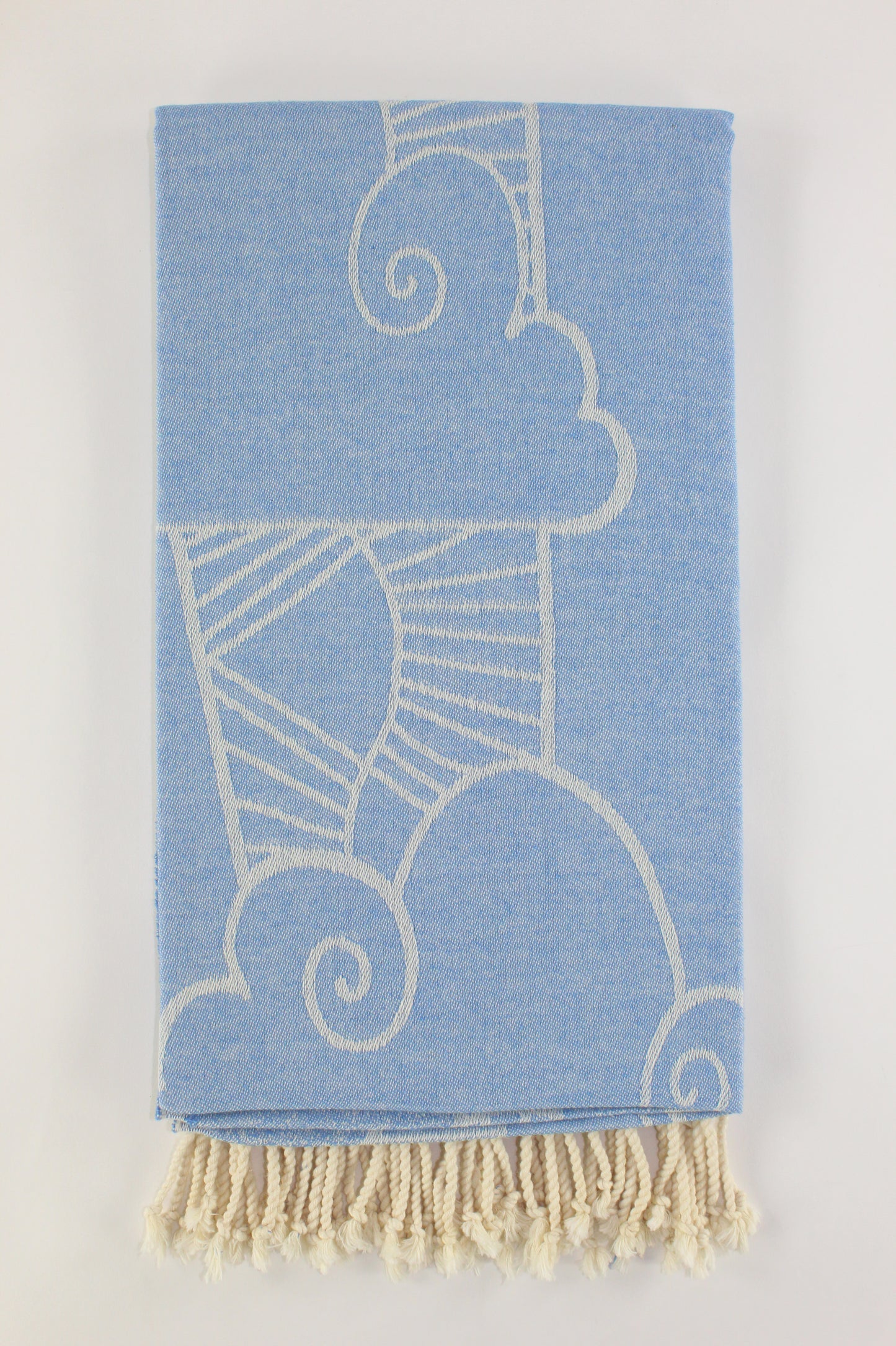 Premium Turkish Towel Peshtemal Fouta (Blue)