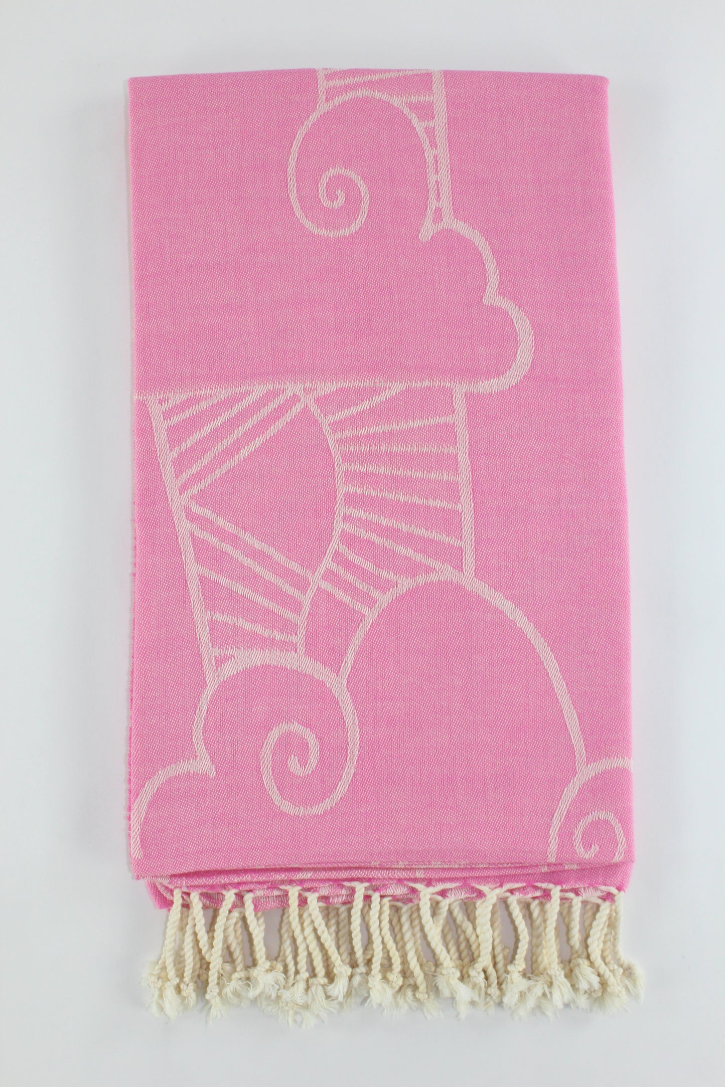 Premium Turkish Towel Peshtemal Fouta (Pink)