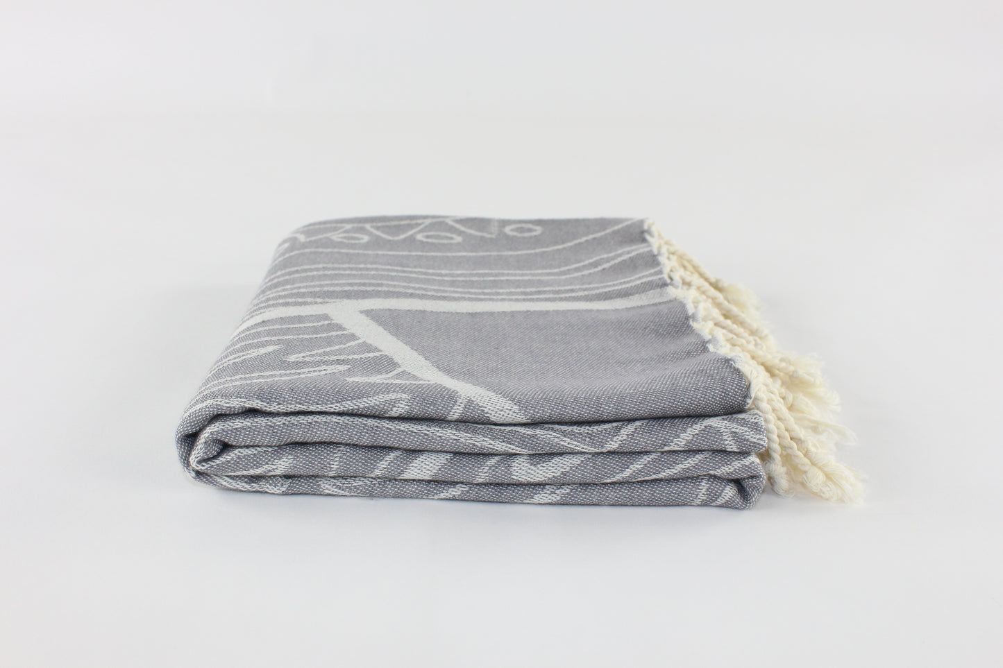 Premium Turkish Towel Peshtemal Fouta (Gray)