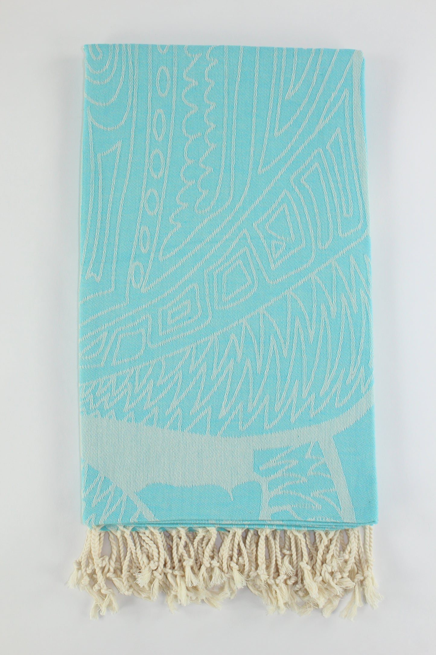 Premium Turkish Towel Peshtemal Fouta (Turquoise)