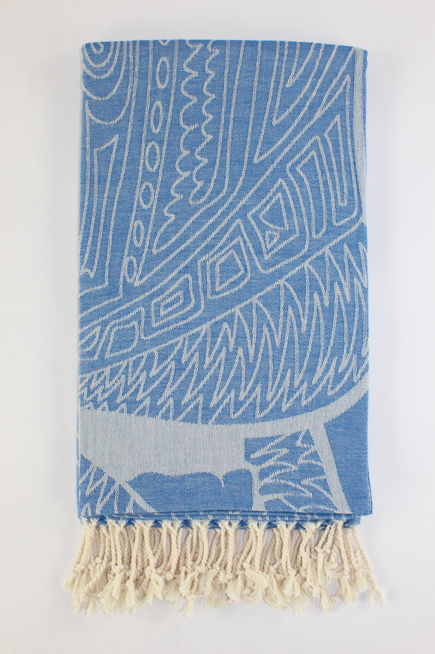 Premium Turkish Towel Peshtemal Fouta (Blue)