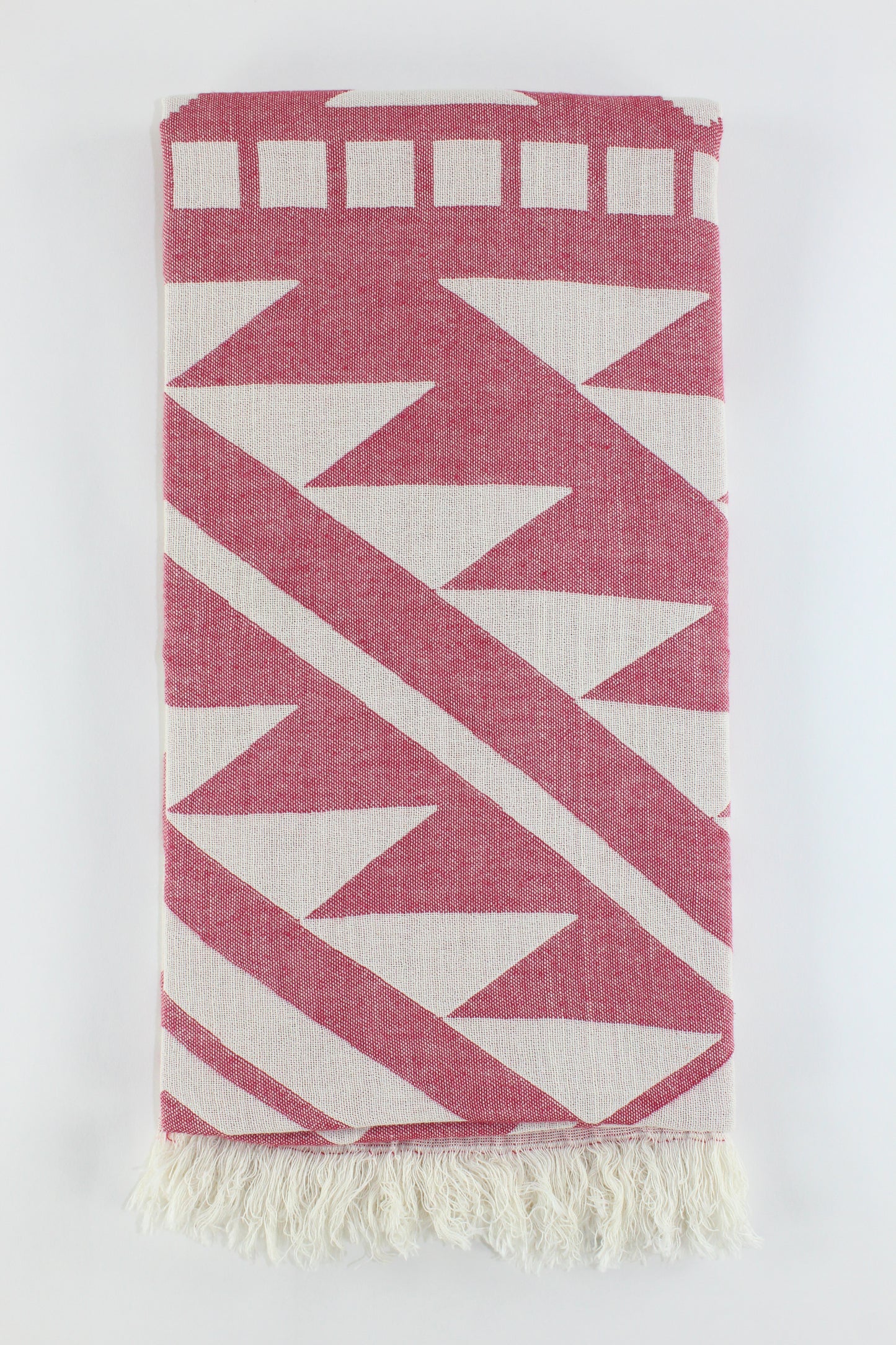 Premium Turkish Double Layer Towel Peshtemal Fouta (Red)