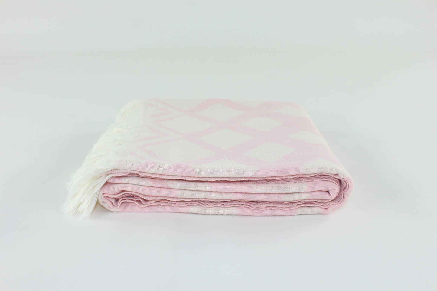 Premium Turkish Double Layer Towel Peshtemal Fouta (Light Pink)