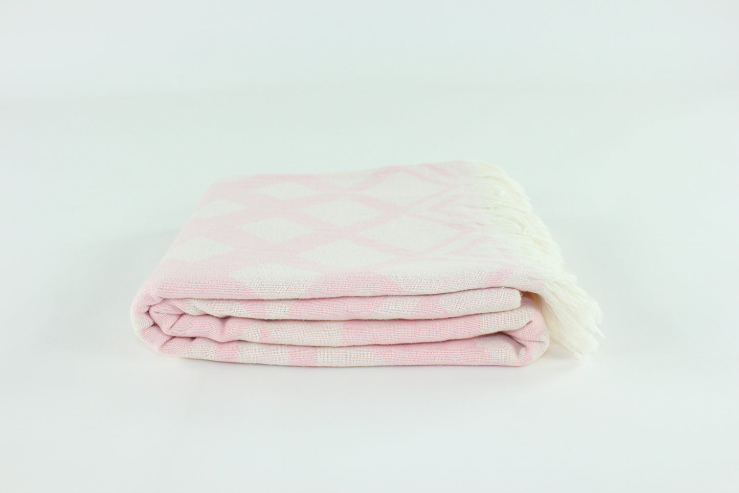 Premium Turkish Double Layer Towel Peshtemal Fouta (Light Pink)