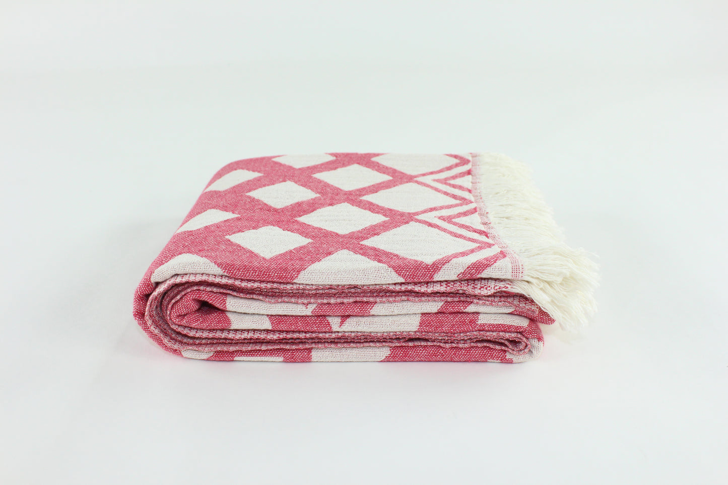 Premium Turkish Double Layer Towel Peshtemal Fouta (Red)