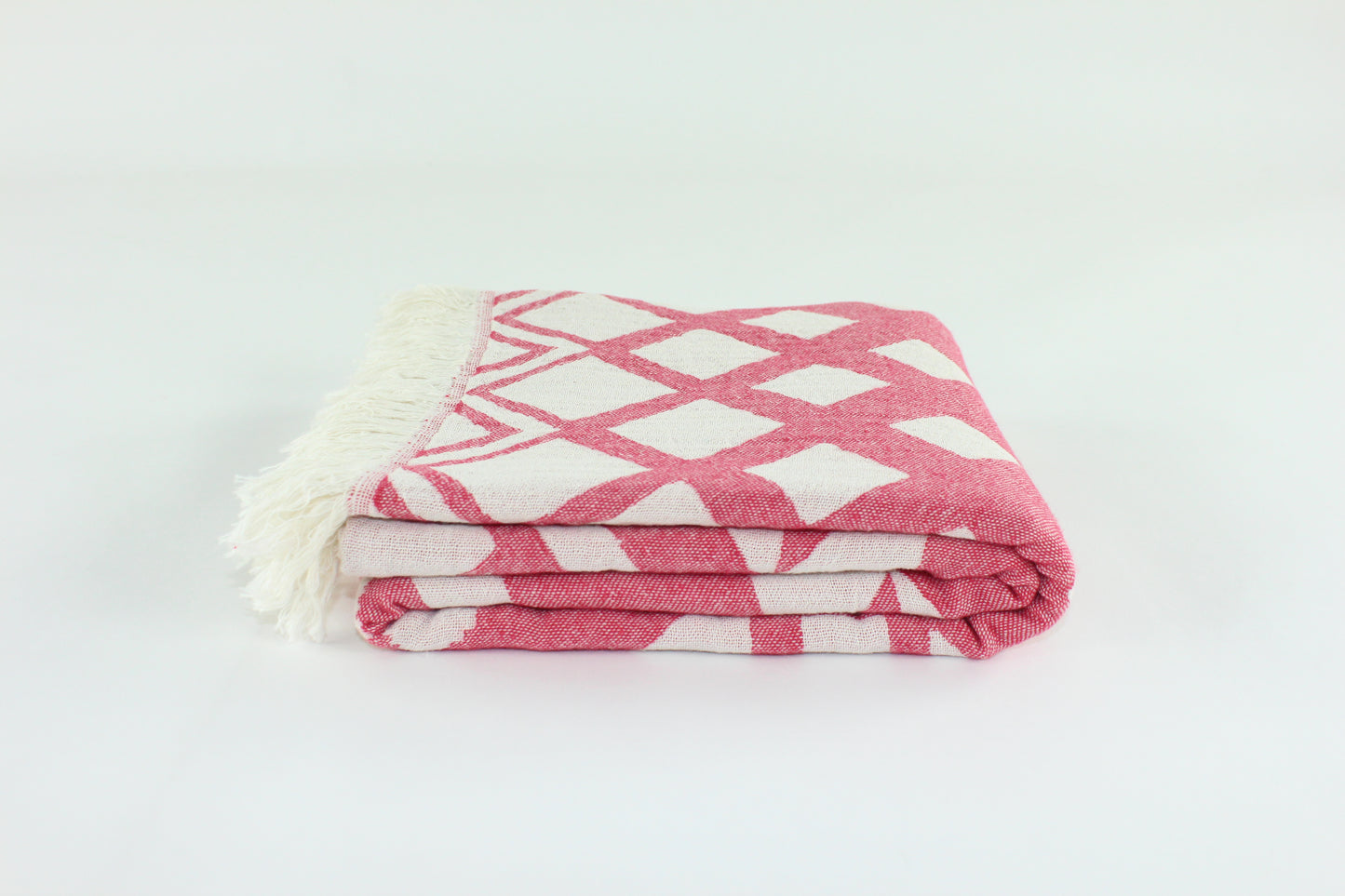 Premium Turkish Double Layer Towel Peshtemal Fouta (Red)