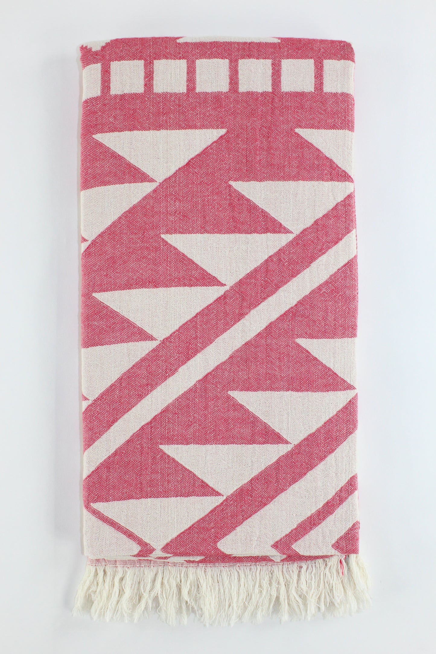 Premium Turkish Double Layer Towel Peshtemal Fouta (Red)