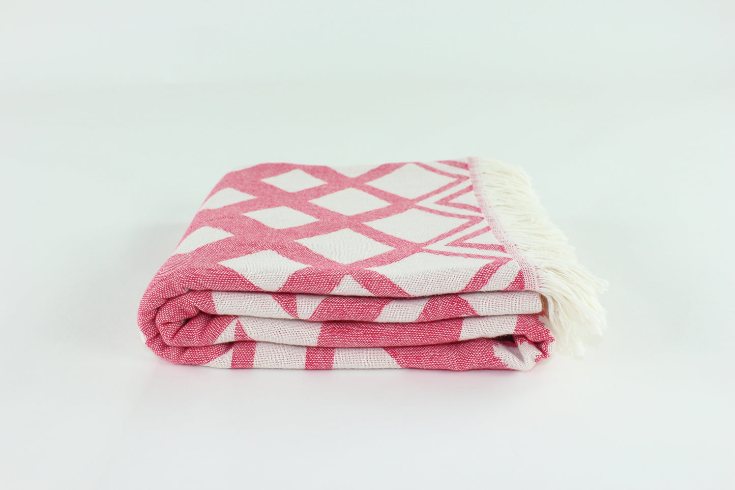 Premium Turkish Double Layer Towel Peshtemal Fouta (Red)