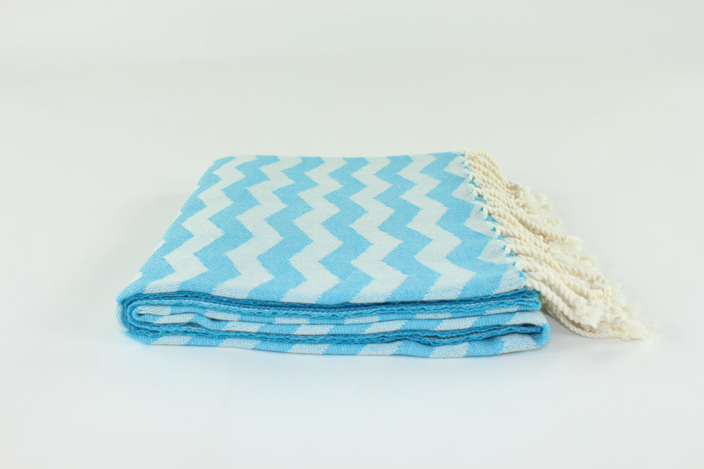 Premium Turkish Towel Peshtemal Fouta (Turquoise Blue)