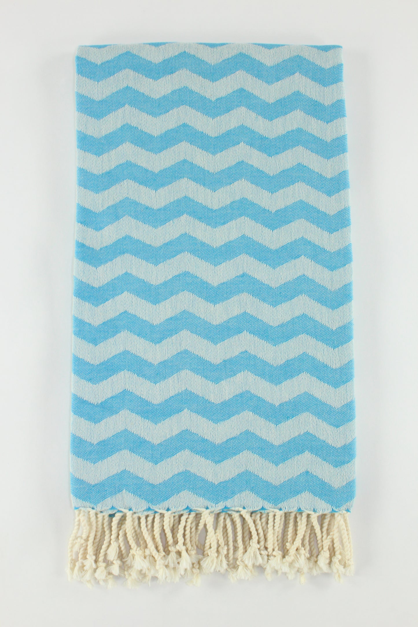 Premium Turkish Towel Peshtemal Fouta (Turquoise Blue)