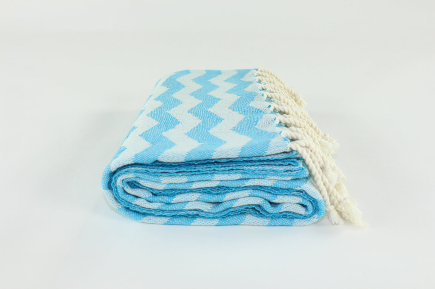 Premium Turkish Towel Peshtemal Fouta (Turquoise Blue)
