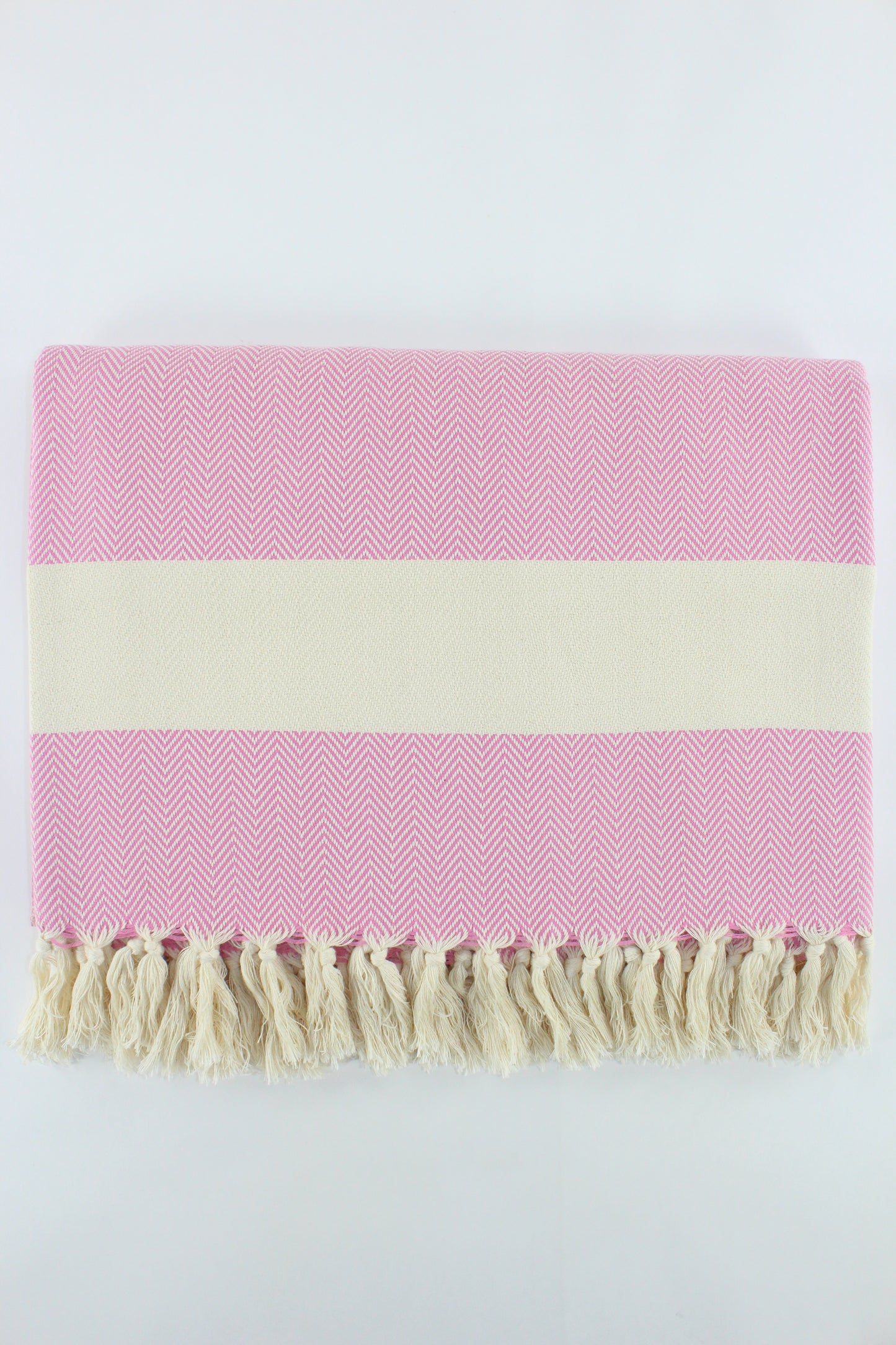 Premium Turkish Herringbone Blanket Throw (Pink Lilac)