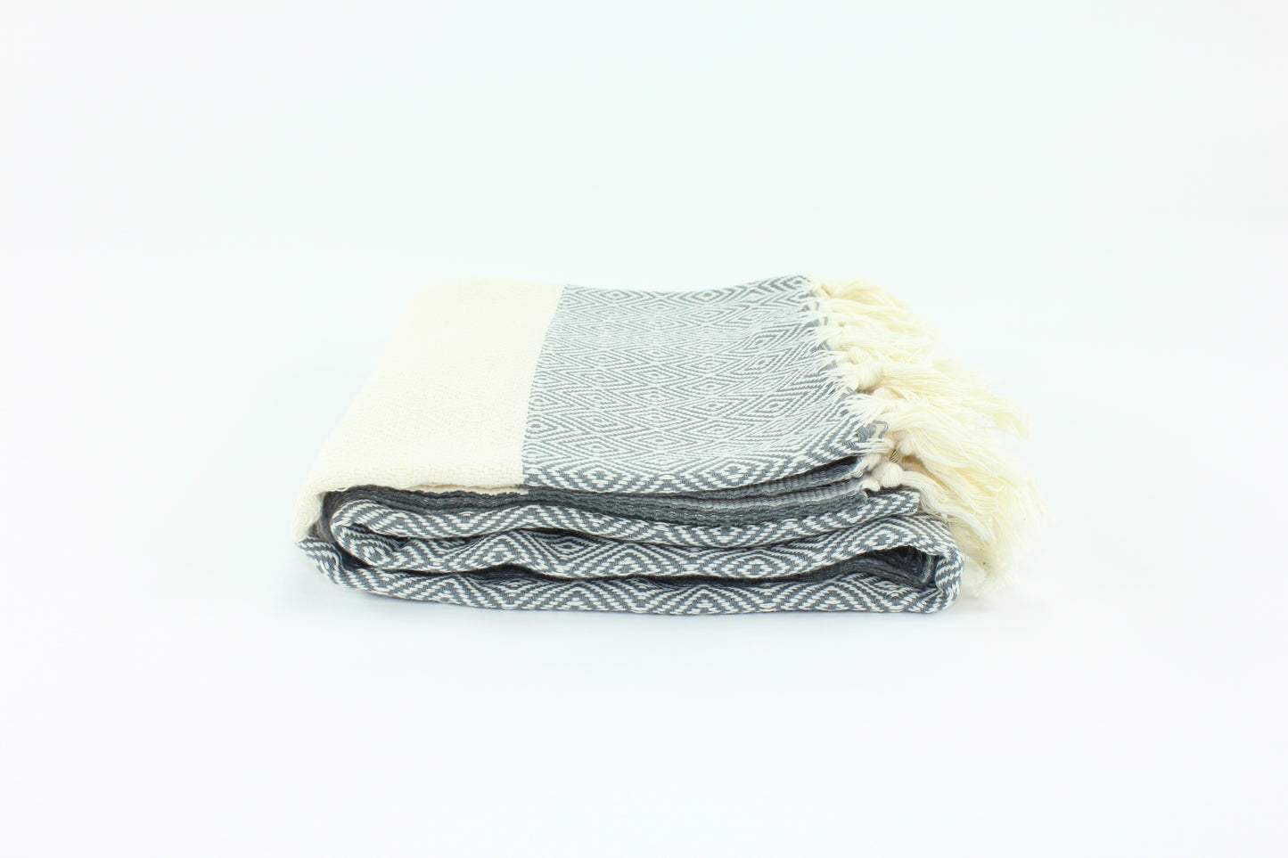 Premium Turkish Diamond Towel Peshtemal Fouta (Gray)