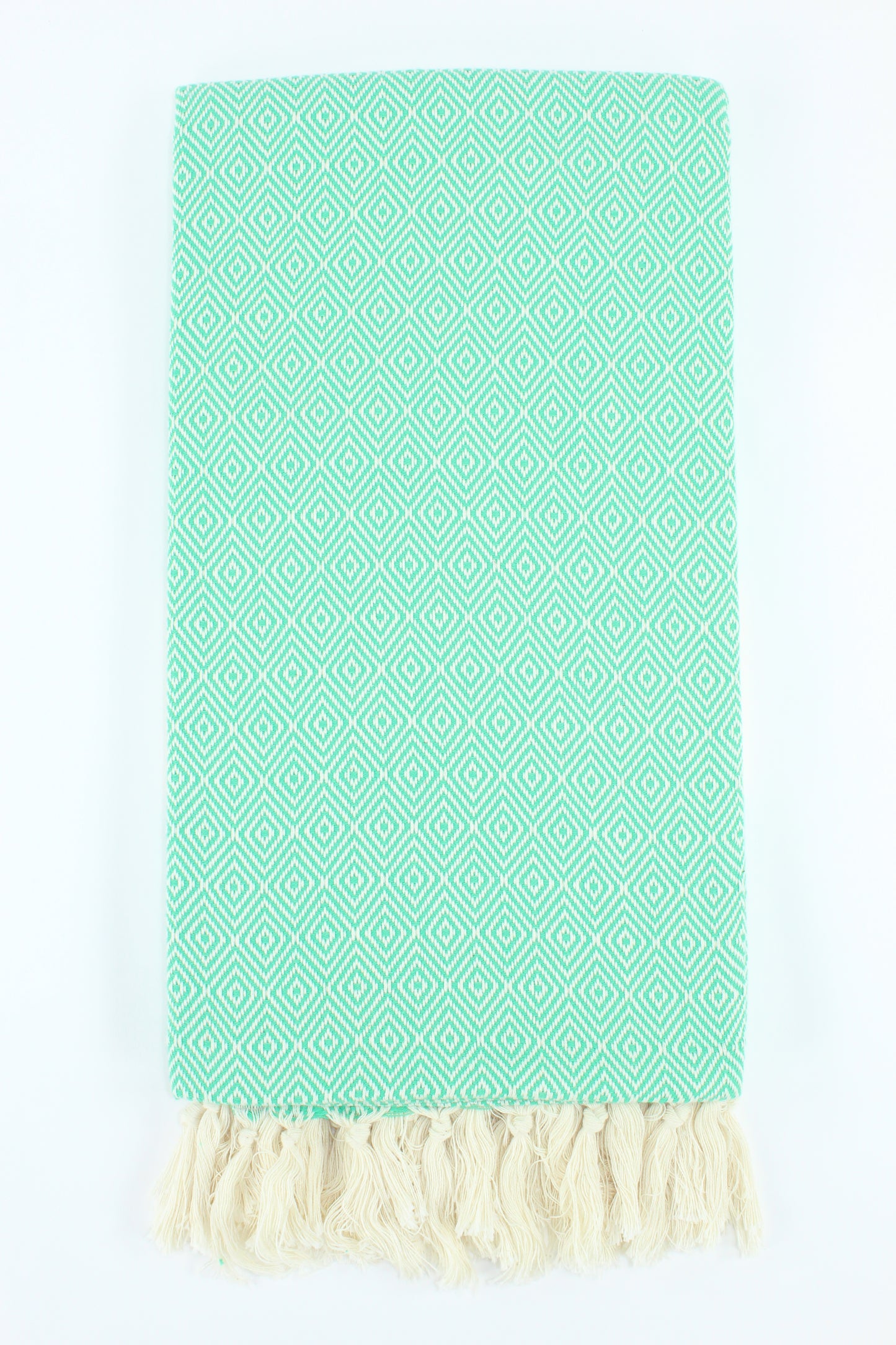 Premium Turkish Diamond Towel Peshtemal Fouta (Seafoam Green)