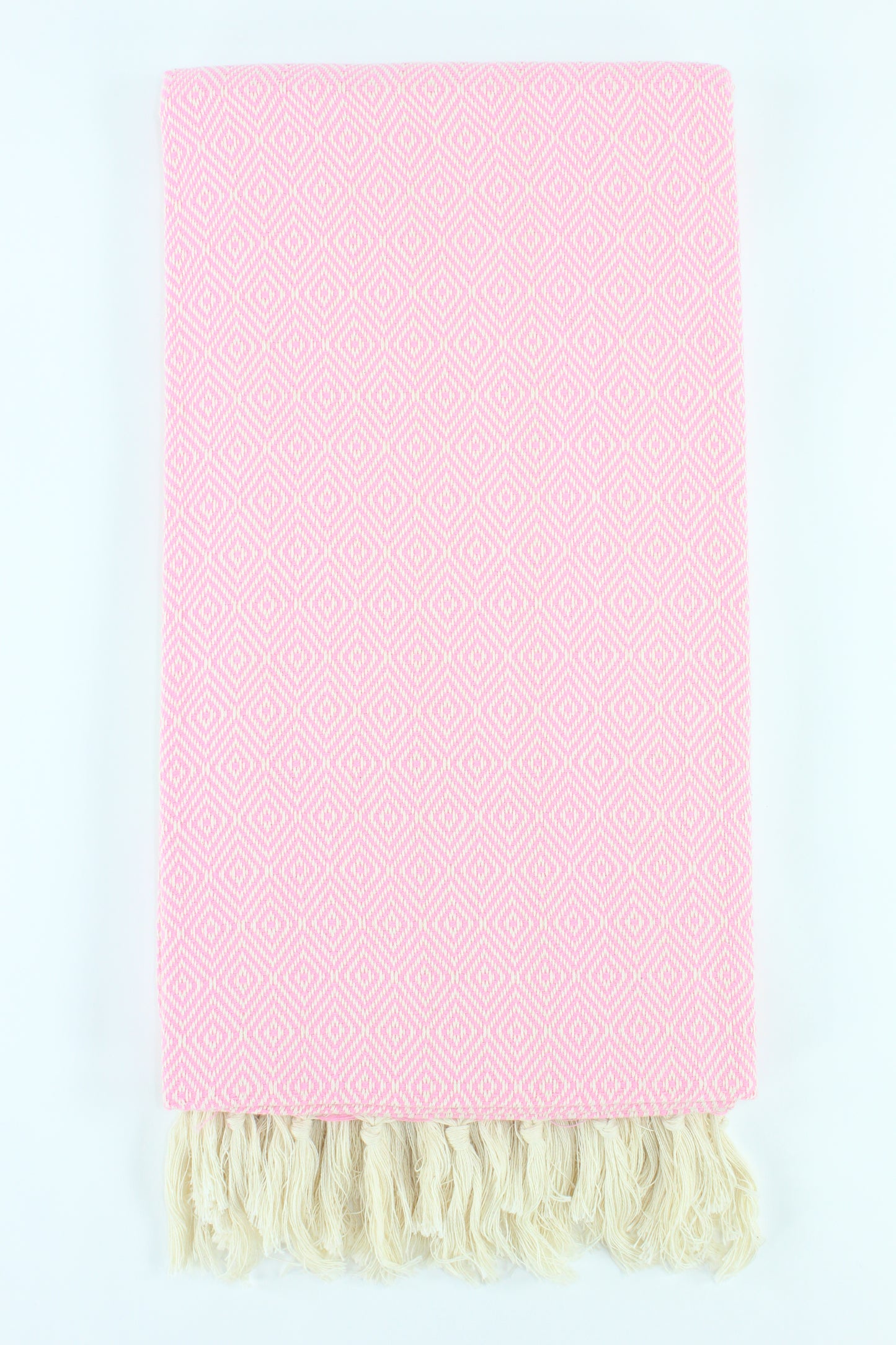 Premium Turkish Diamond Towel Peshtemal Fouta (Light Pink)