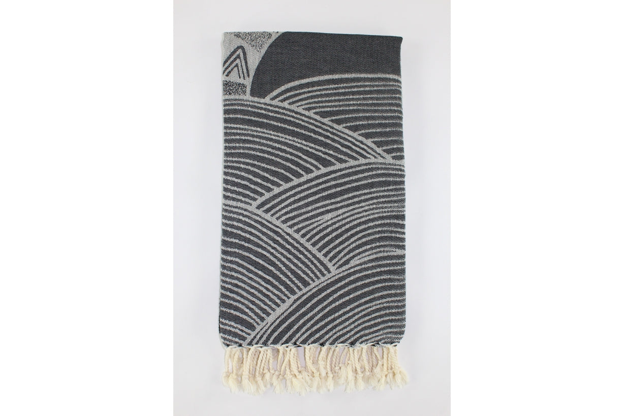 Premium Turkish Towel Peshtemal Fouta (Black)
