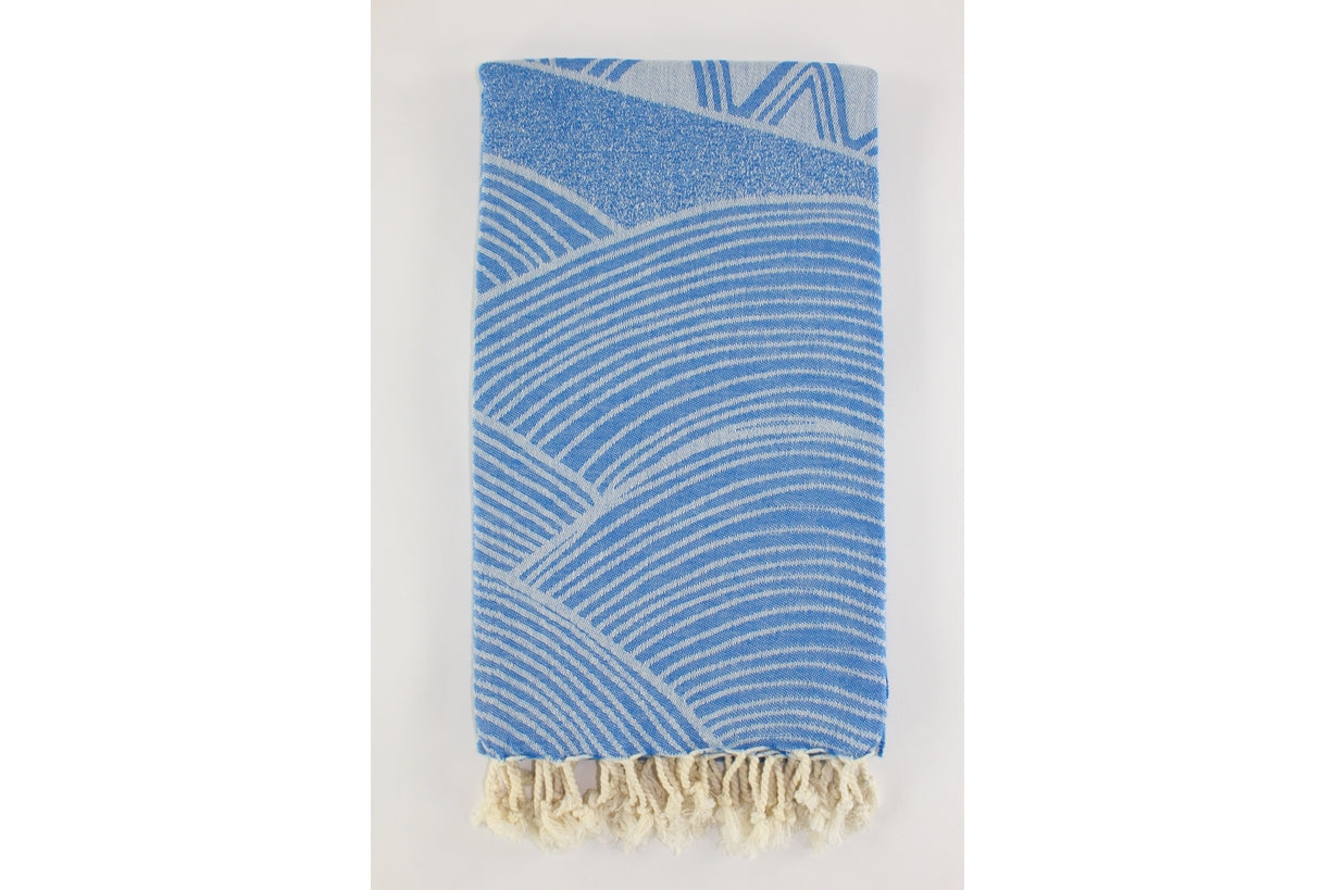 Premium Turkish Towel Peshtemal Fouta (Blue)