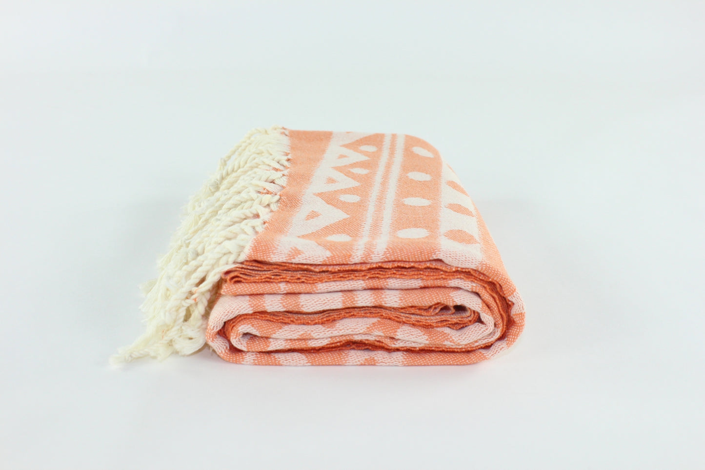 Premium Turkish Towel Peshtemal Fouta (Light Orange)