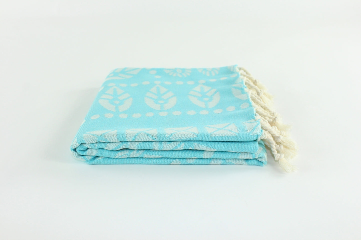 Premium Turkish Towel Peshtemal Fouta (Turquoise Blue)
