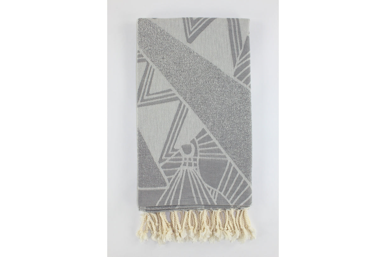 Premium Turkish Towel Peshtemal Fouta (Gray)