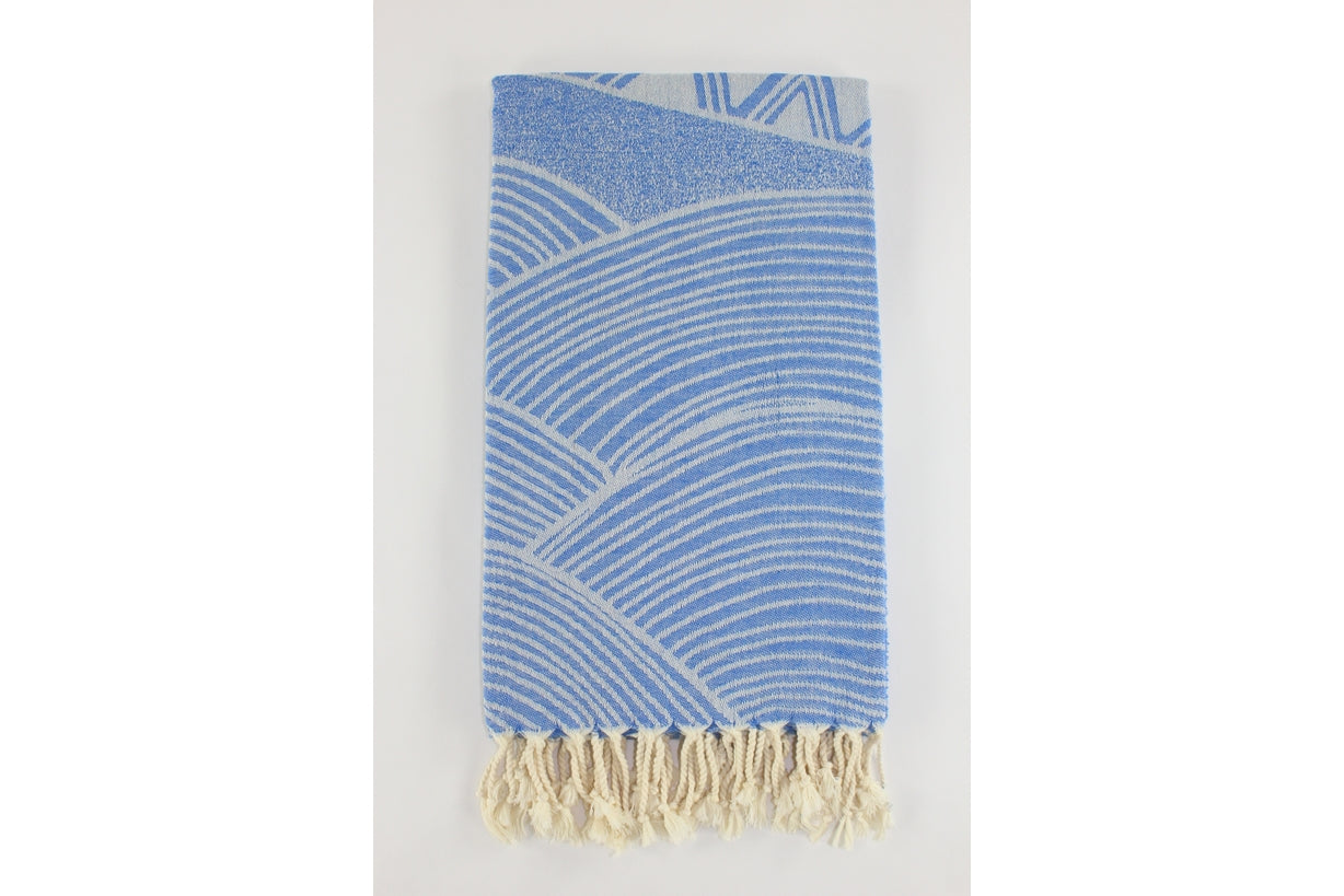 Premium Turkish Towel Peshtemal Fouta (Blue)