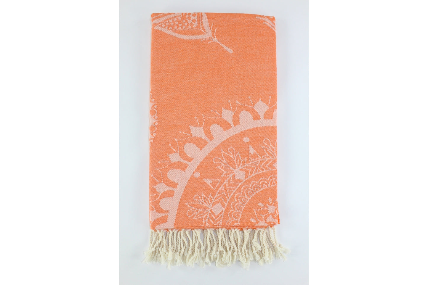 Premium Turkish Towel Peshtemal Fouta (Orange)
